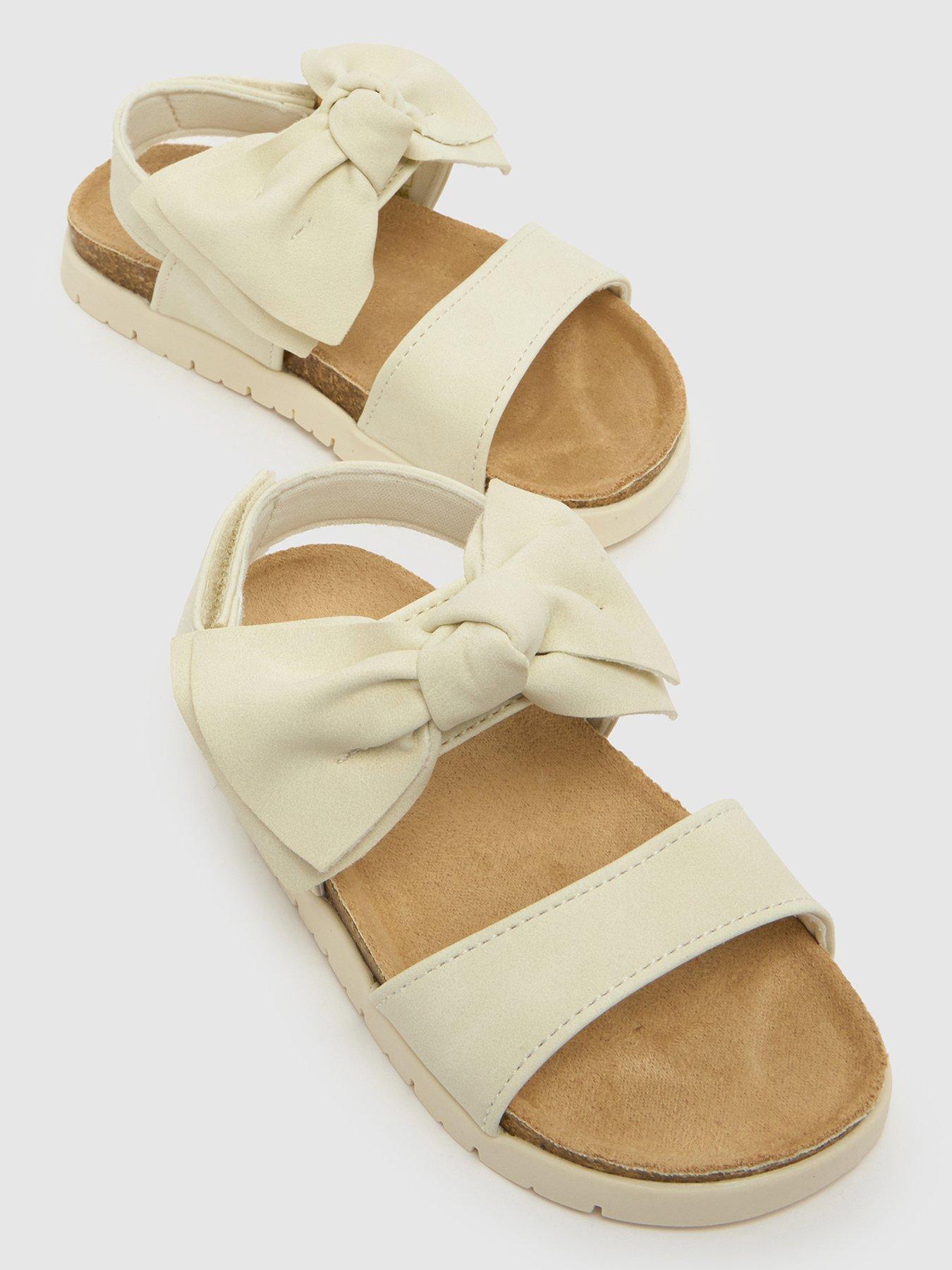 Image 4 of 4 of Schuh Toddler Tartan Bow Footbed Sandal