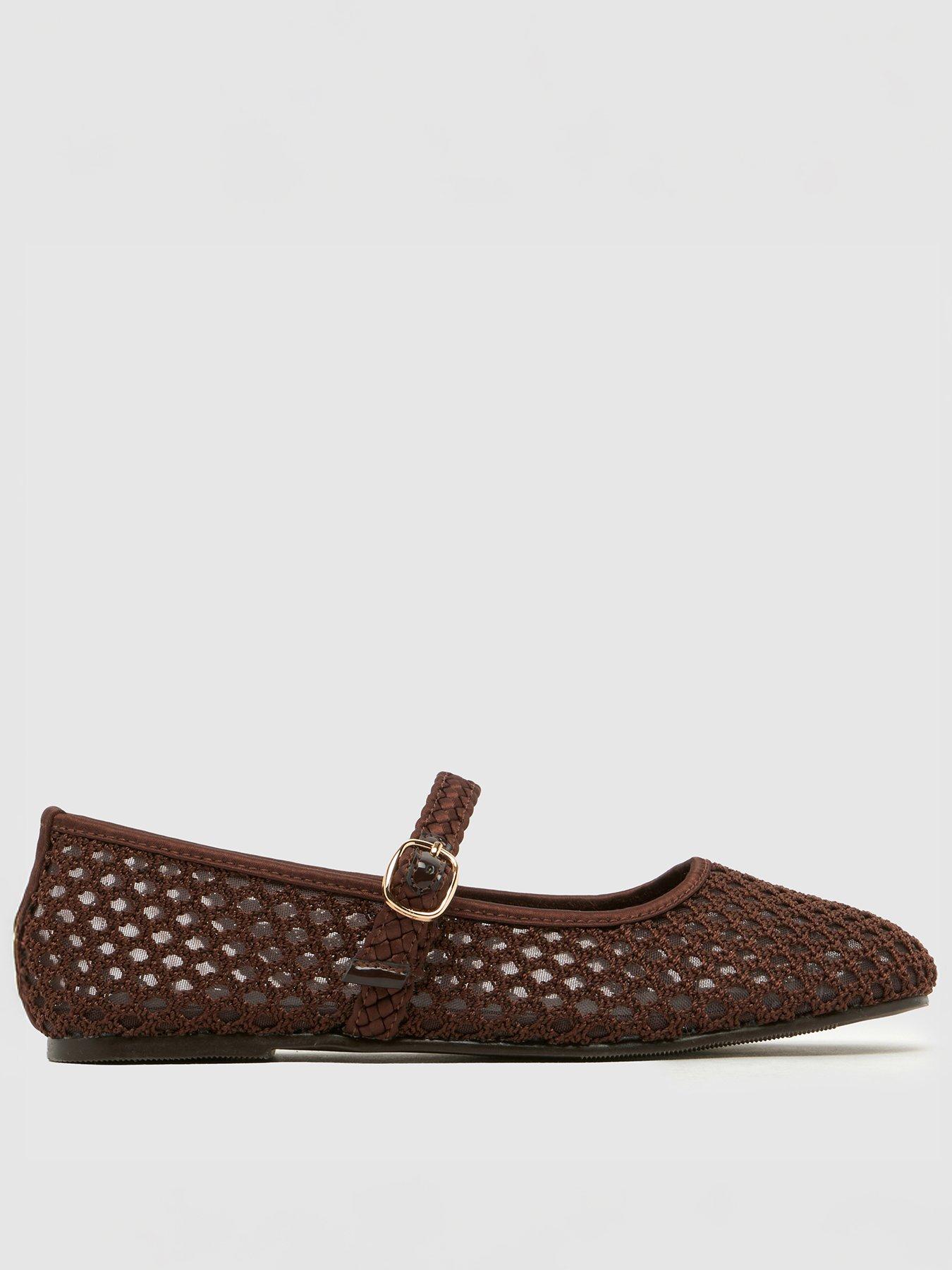 Image 1 of 4 of Schuh Junior Loveable Woven Ballierna - Brown