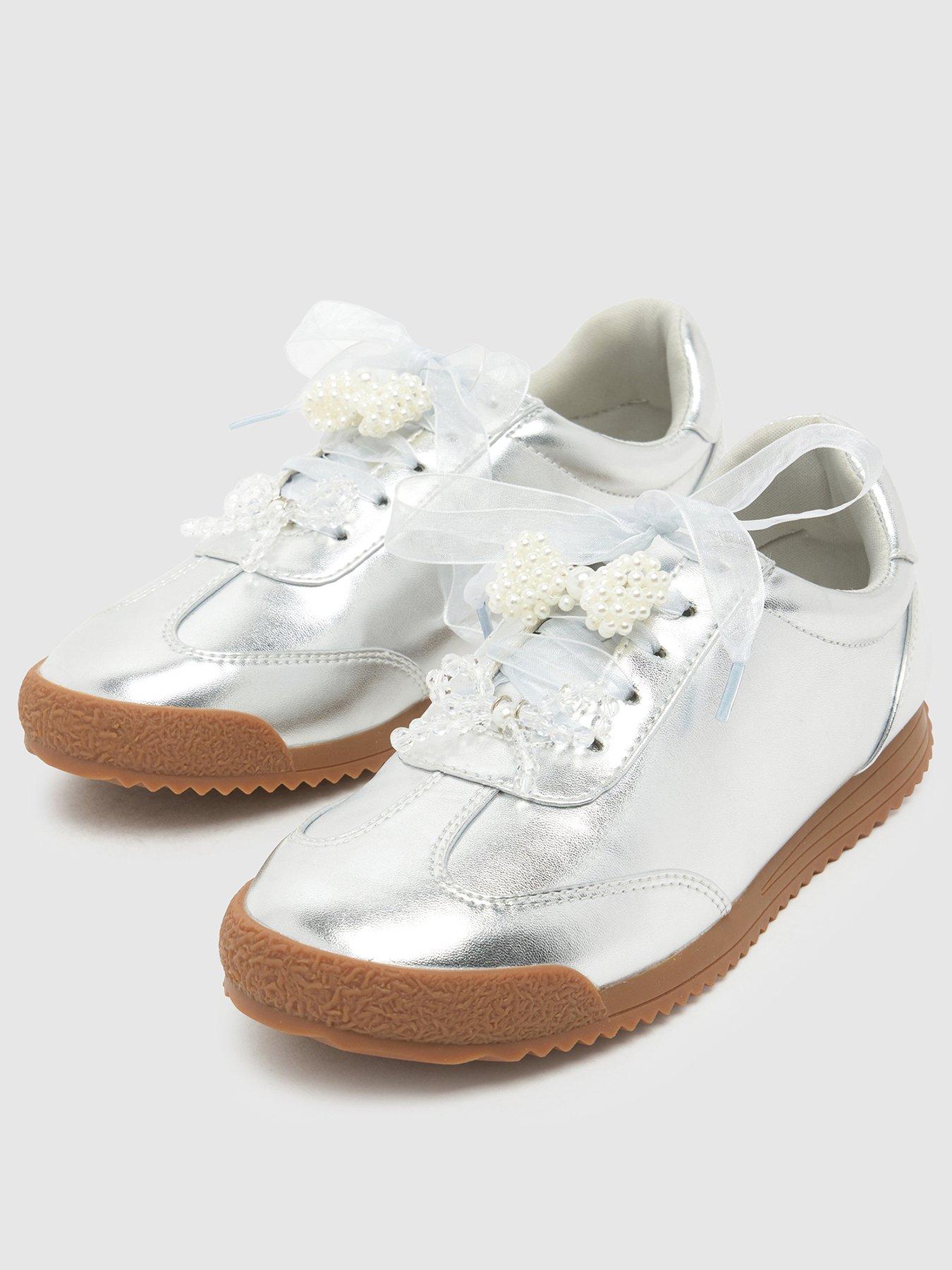 Image 3 of 4 of Schuh Youth Mittens Charm Trainer - Silver