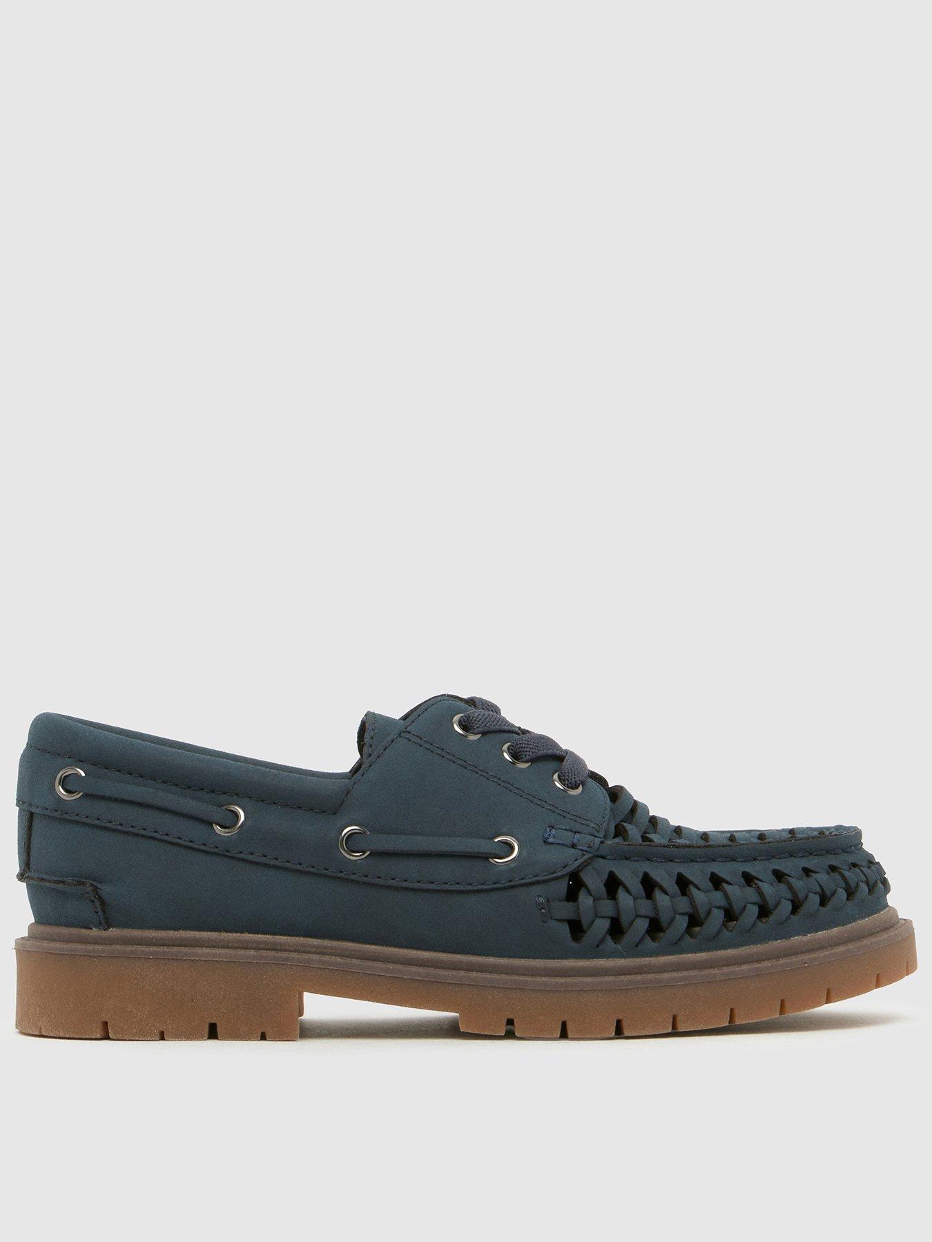 Schuh Junior Lonely Woven Lace Up Shoes - Navy