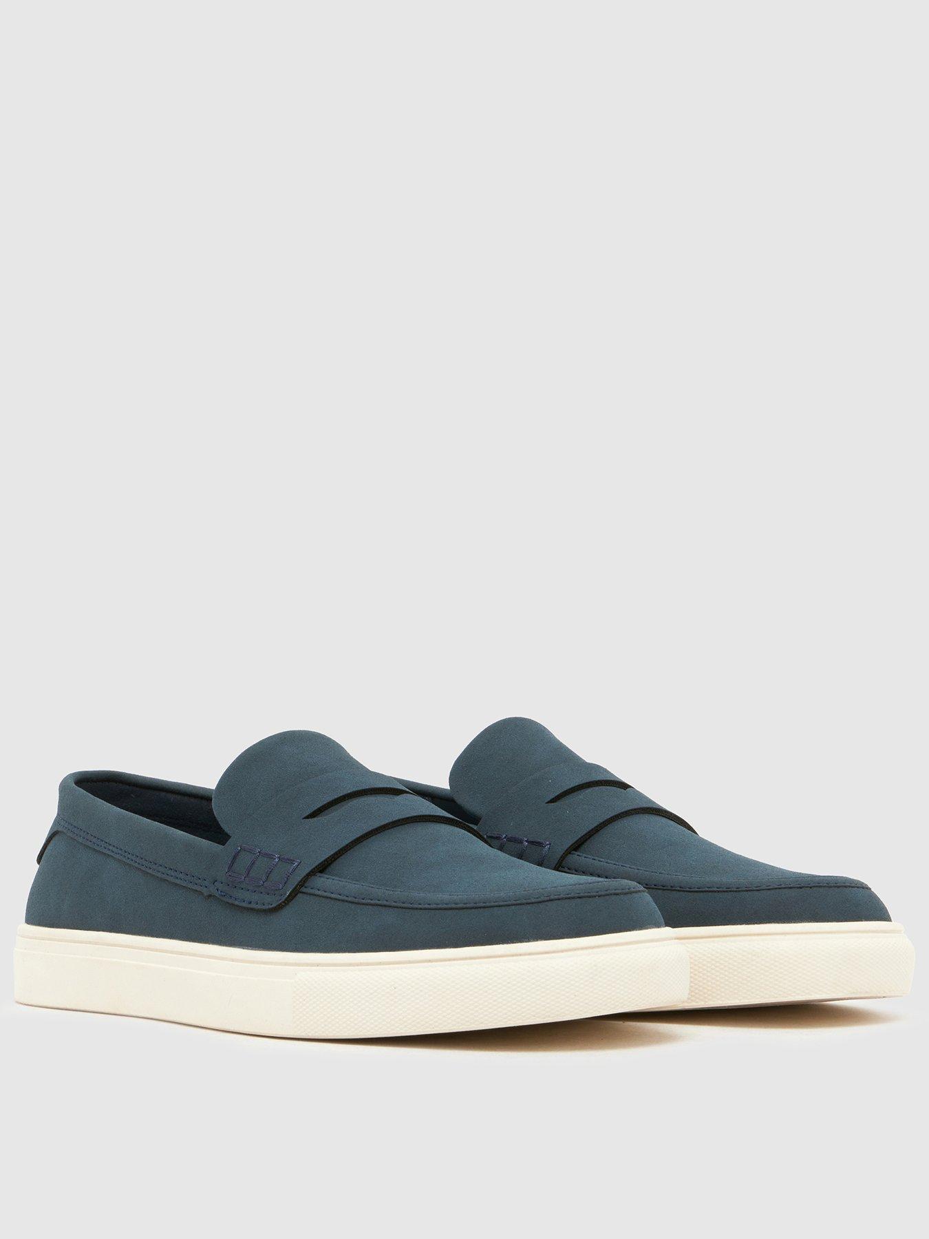 Schuh Junior Loudest White Sole Loafer, Navy, Size 12 Younger