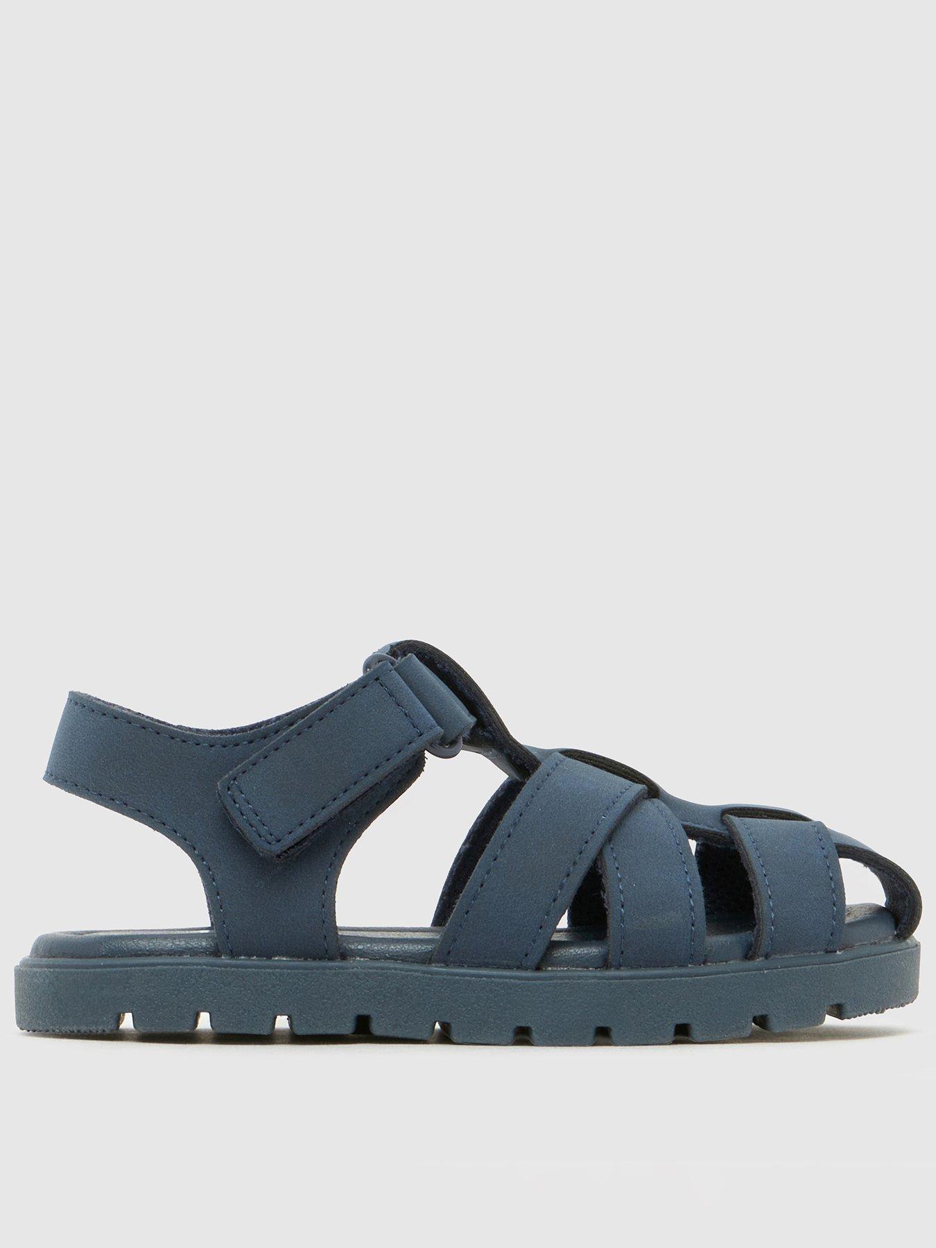 Schuh Toddler Tobias Fisherman Sandal, Navy, Size 9 Younger