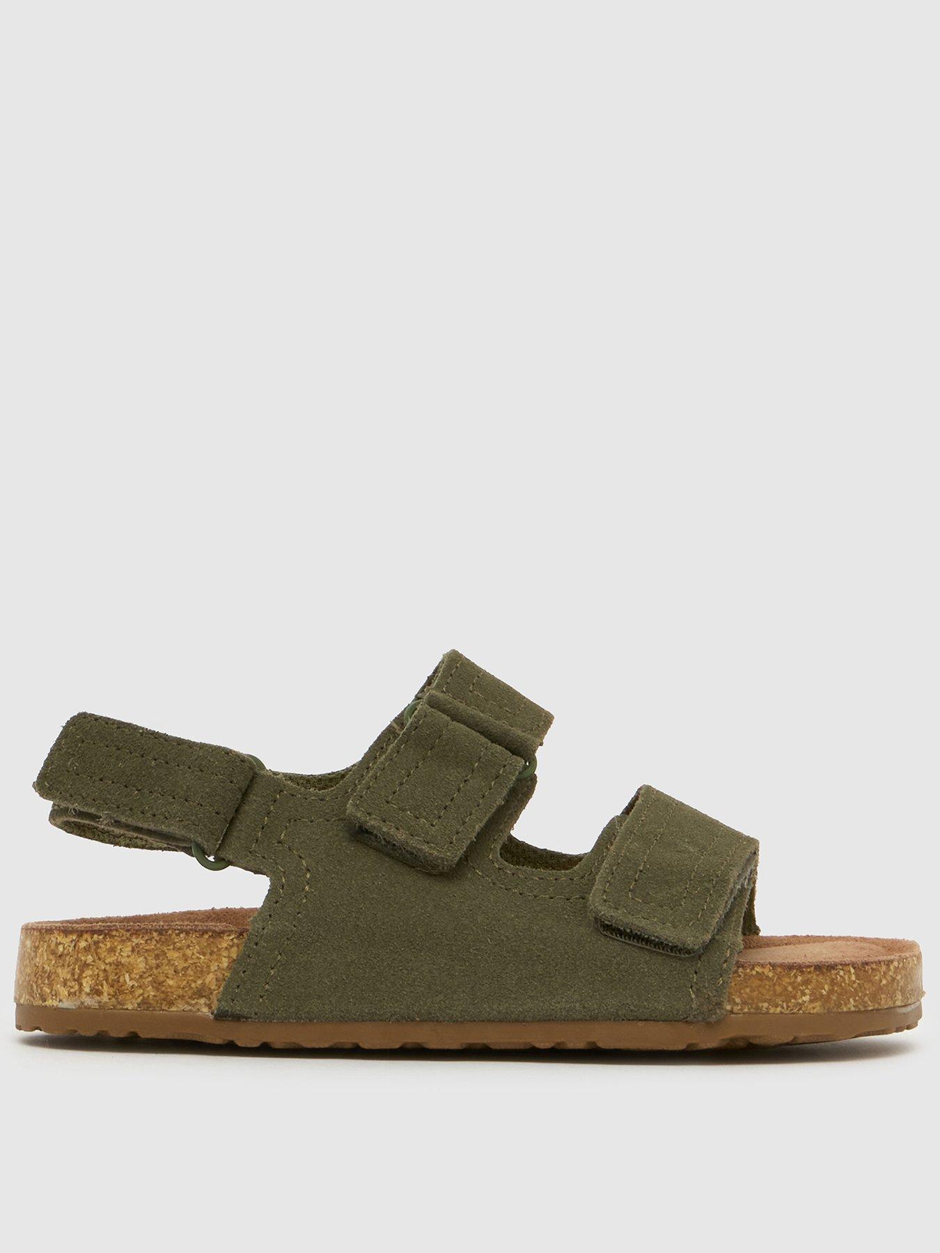 Schuh Junior Turtle Footbed Sandal - Khaki