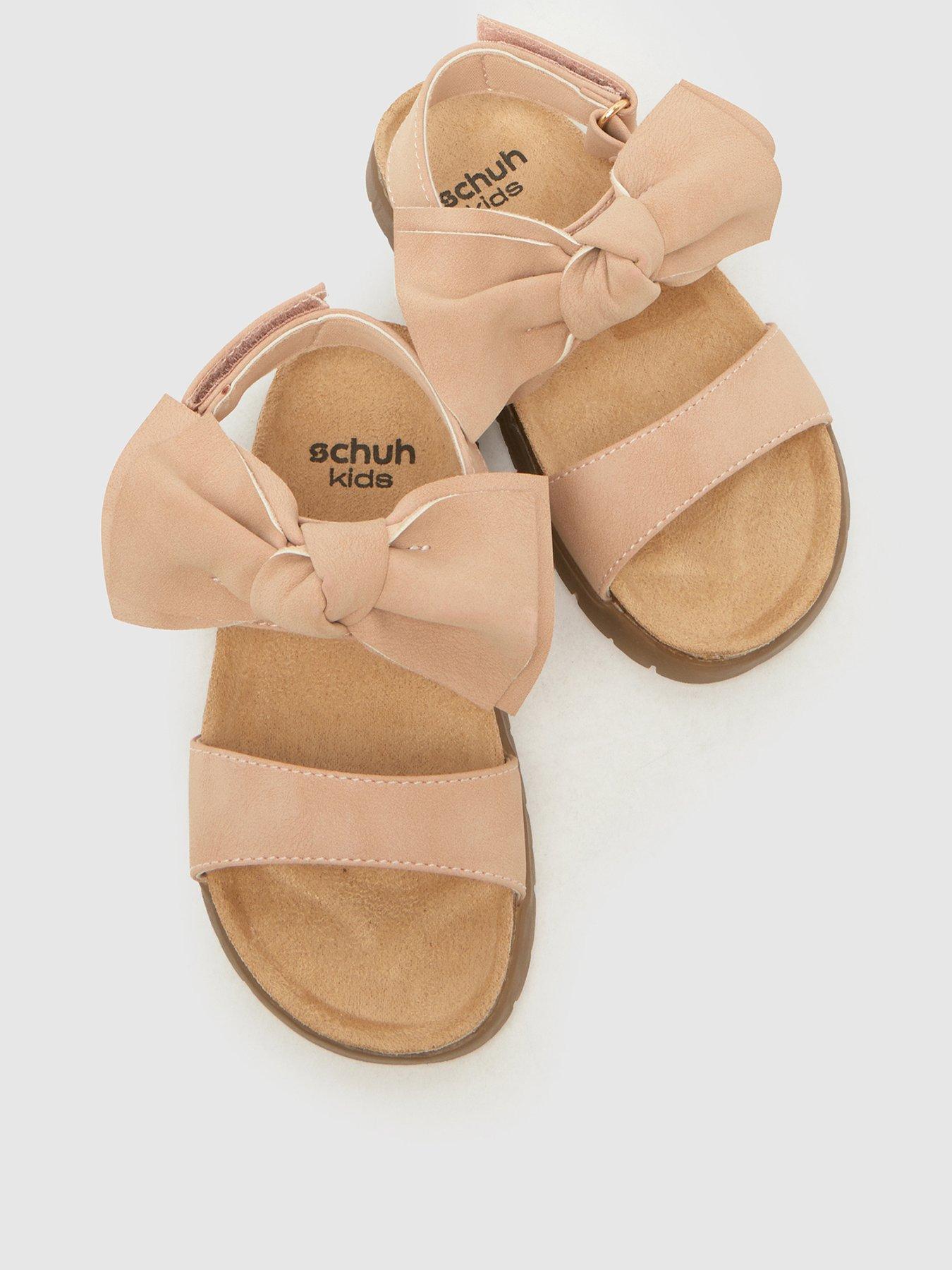 Image 3 of 4 of Schuh Toddler Tartan Bow Footbed Sandal