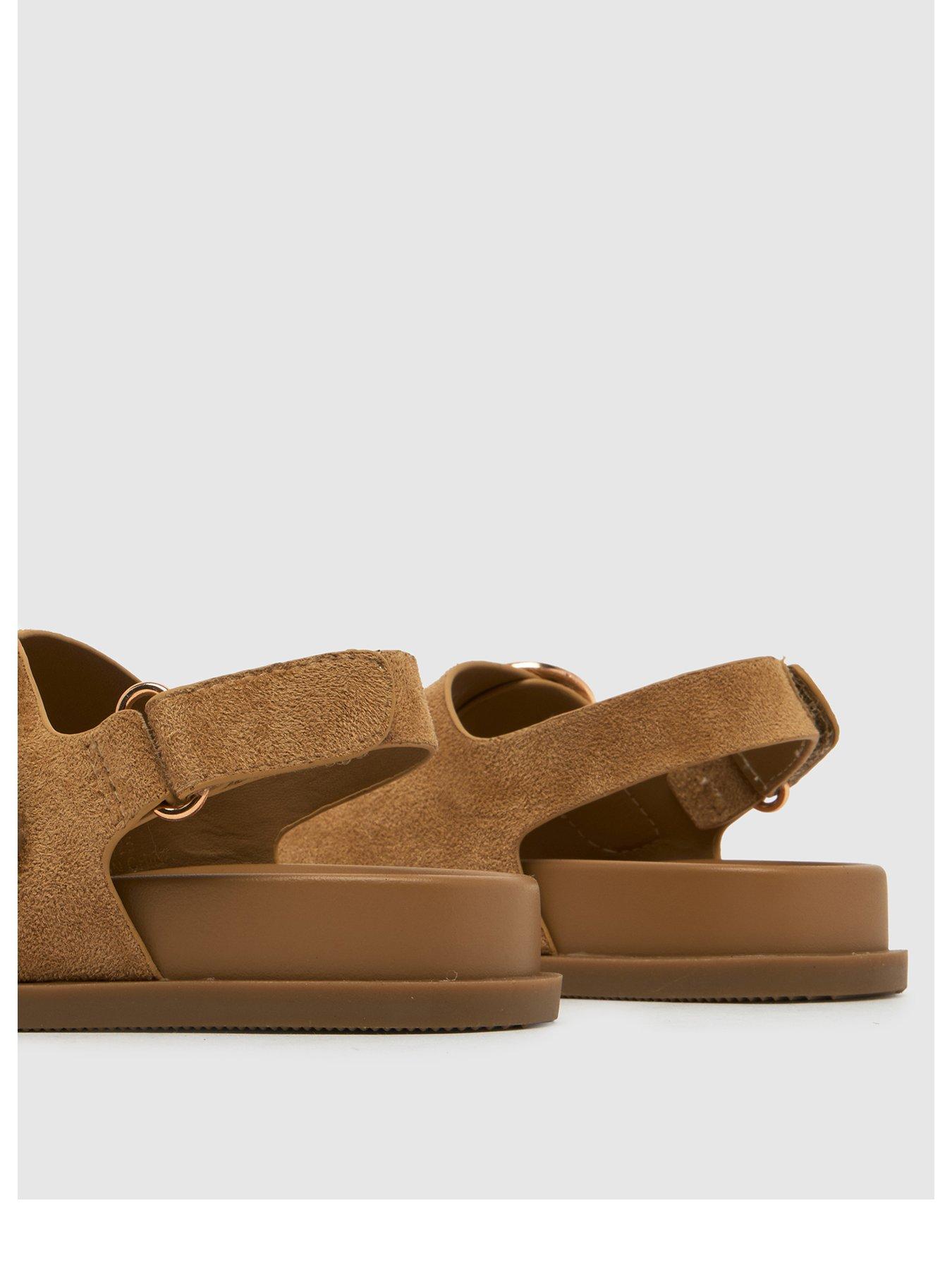 Image 3 of 4 of Schuh Junior Twist Velcro Footbed Sandal - Brown