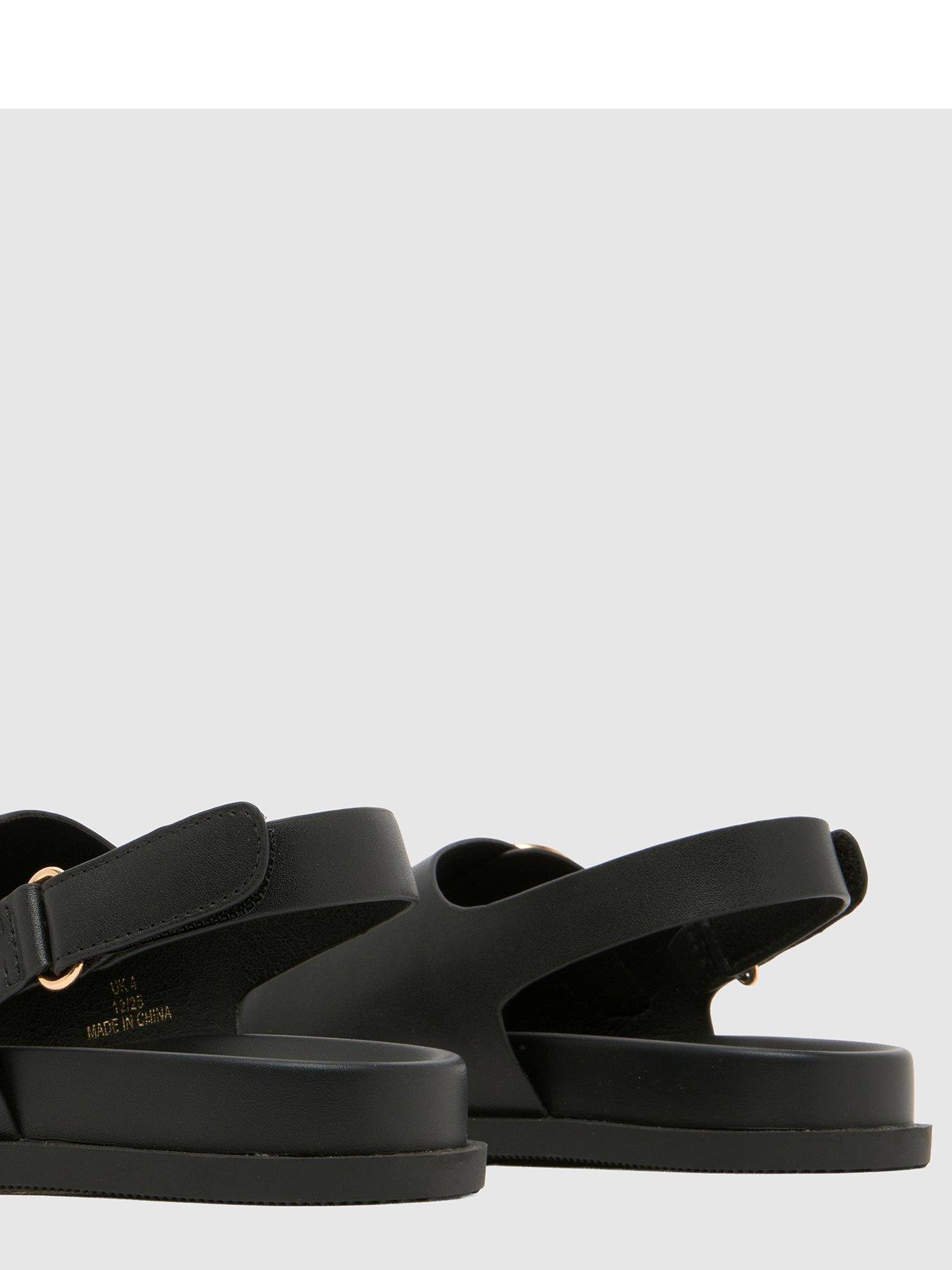 Image 4 of 4 of Schuh Youth Velcro Footbed Sandal - Black