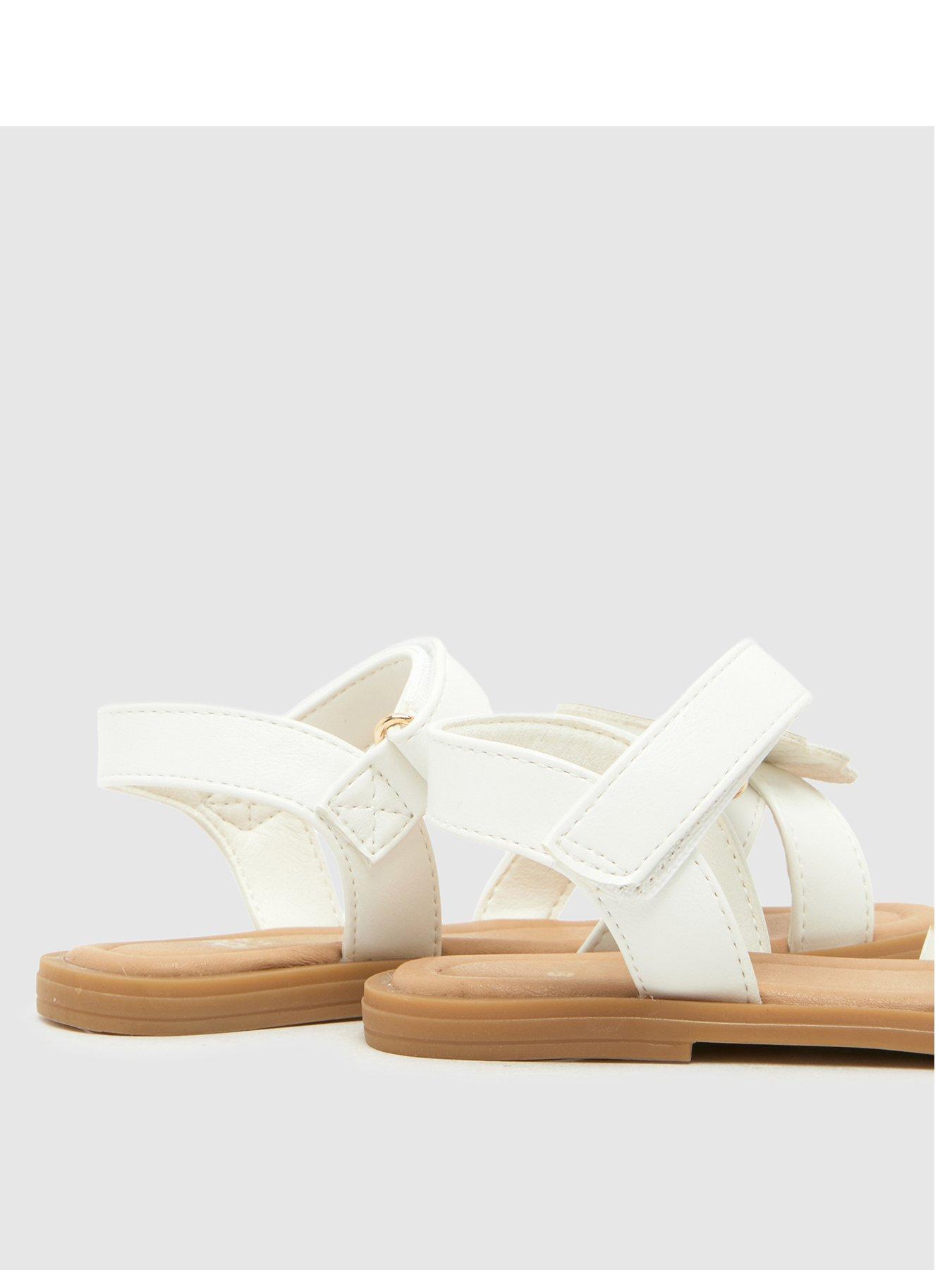 Image 2 of 4 of Schuh Toddler Tropical Butterfly Sandal - White