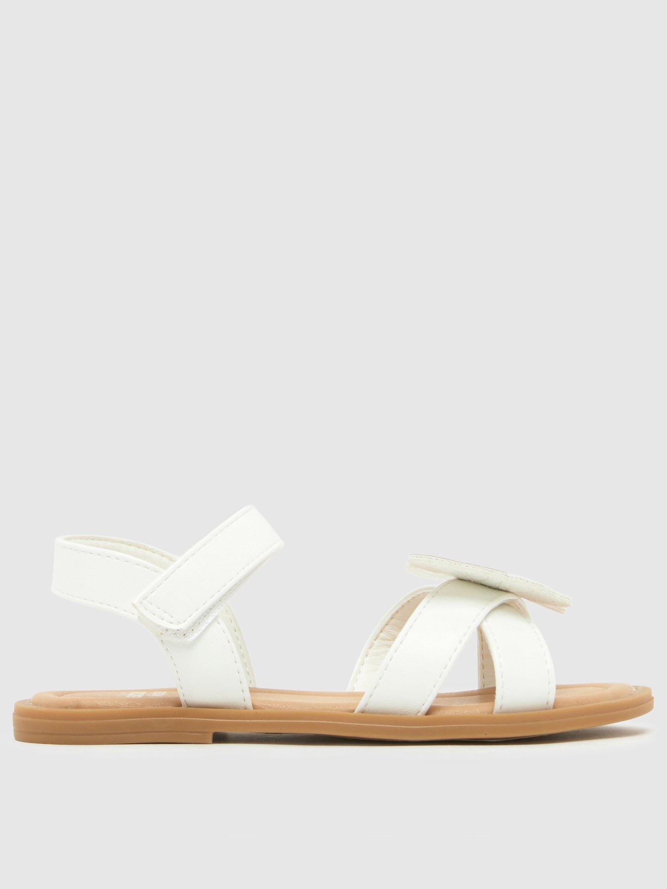 Image 3 of 4 of Schuh Toddler Tropical Butterfly Sandal - White