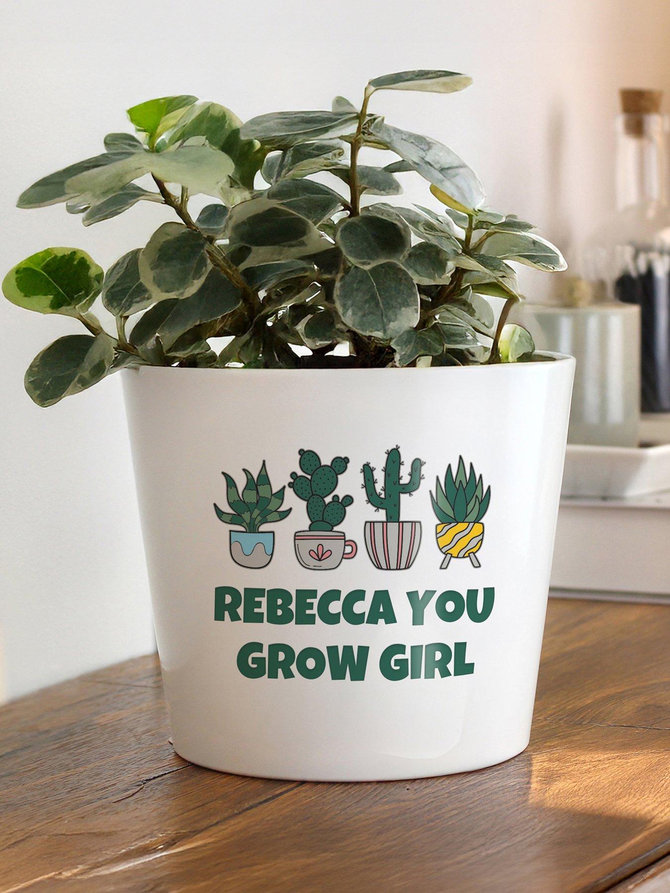 The Personalised Memento Company Personalised Ceramic Plant Pot