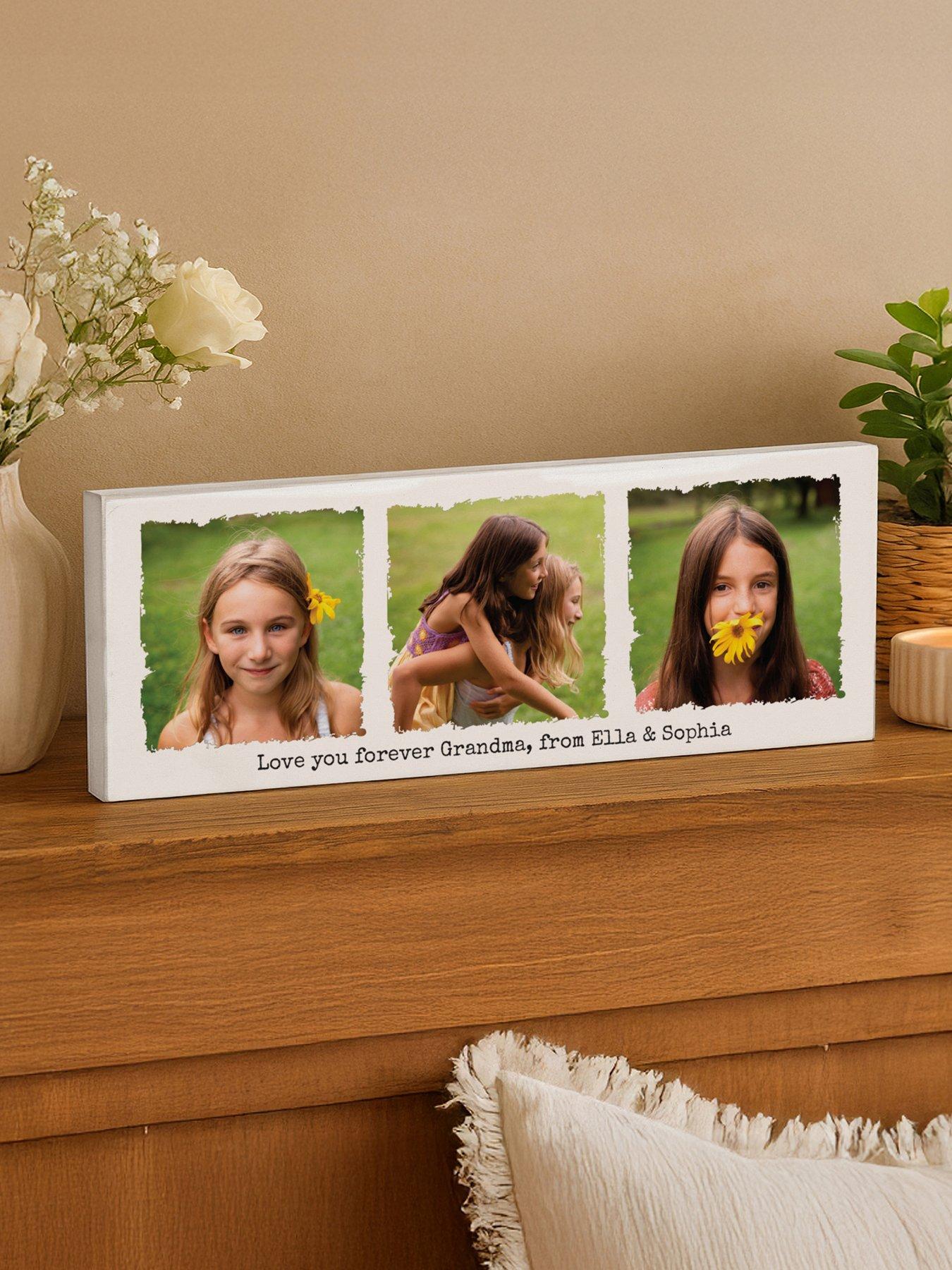 The Personalised Memento Company Personalised Photo Upload Wooden Ornament