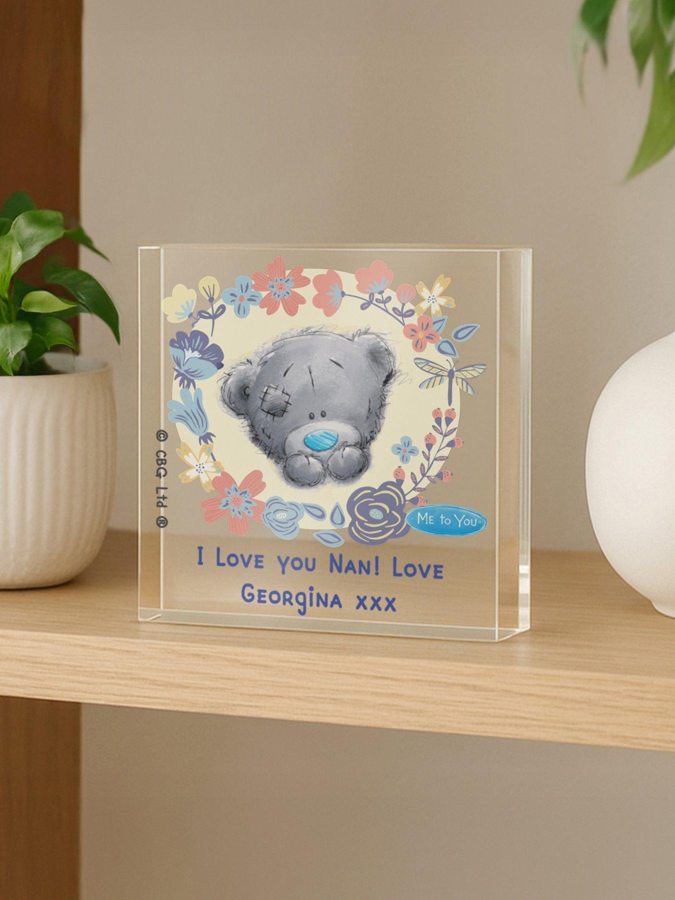 Image 1 of 3 of The Personalised Memento Company Personalised Small Crystal Glass Ornamet