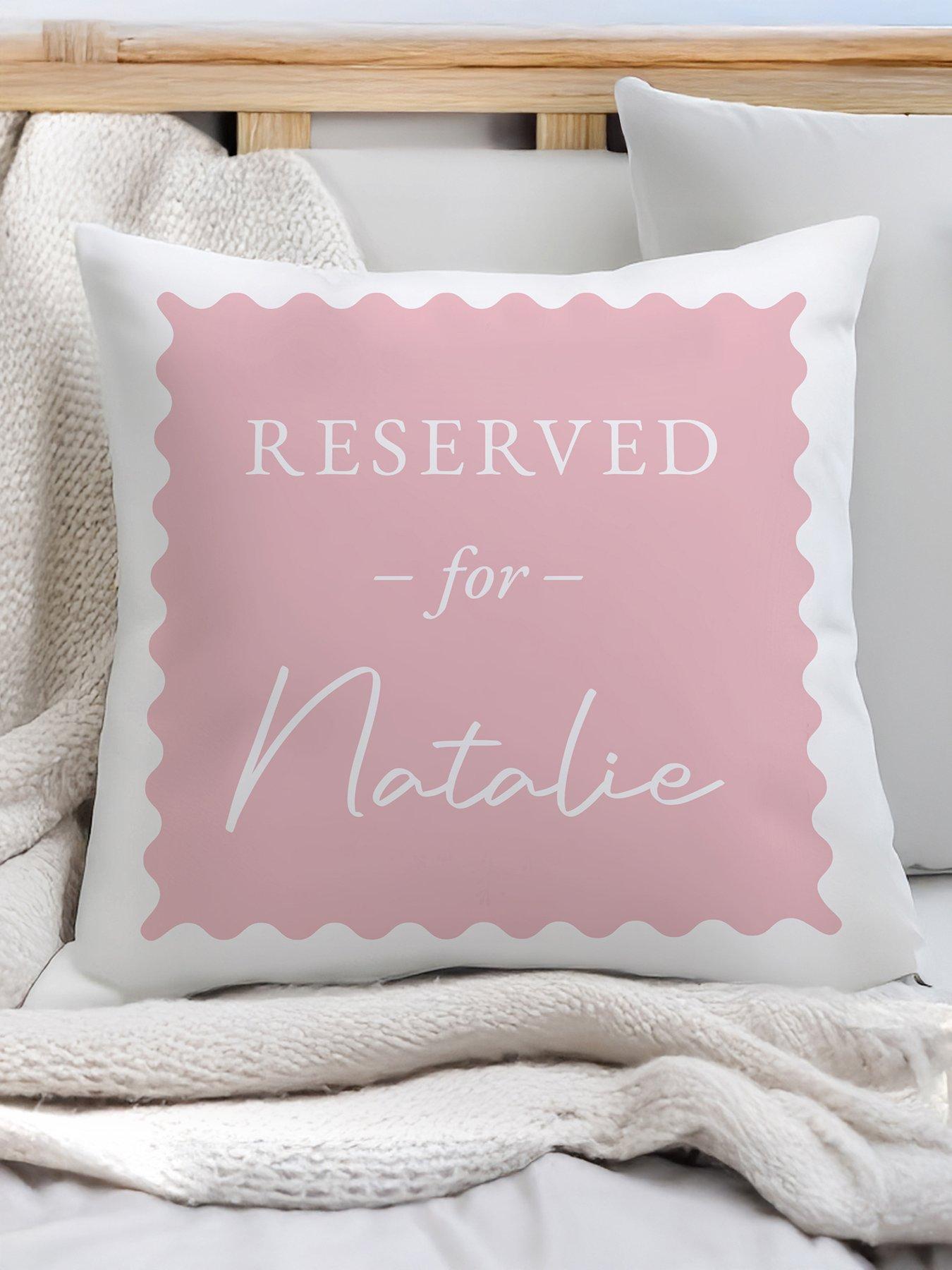 The Personalised Memento Company Personalised Reserved For Cushion