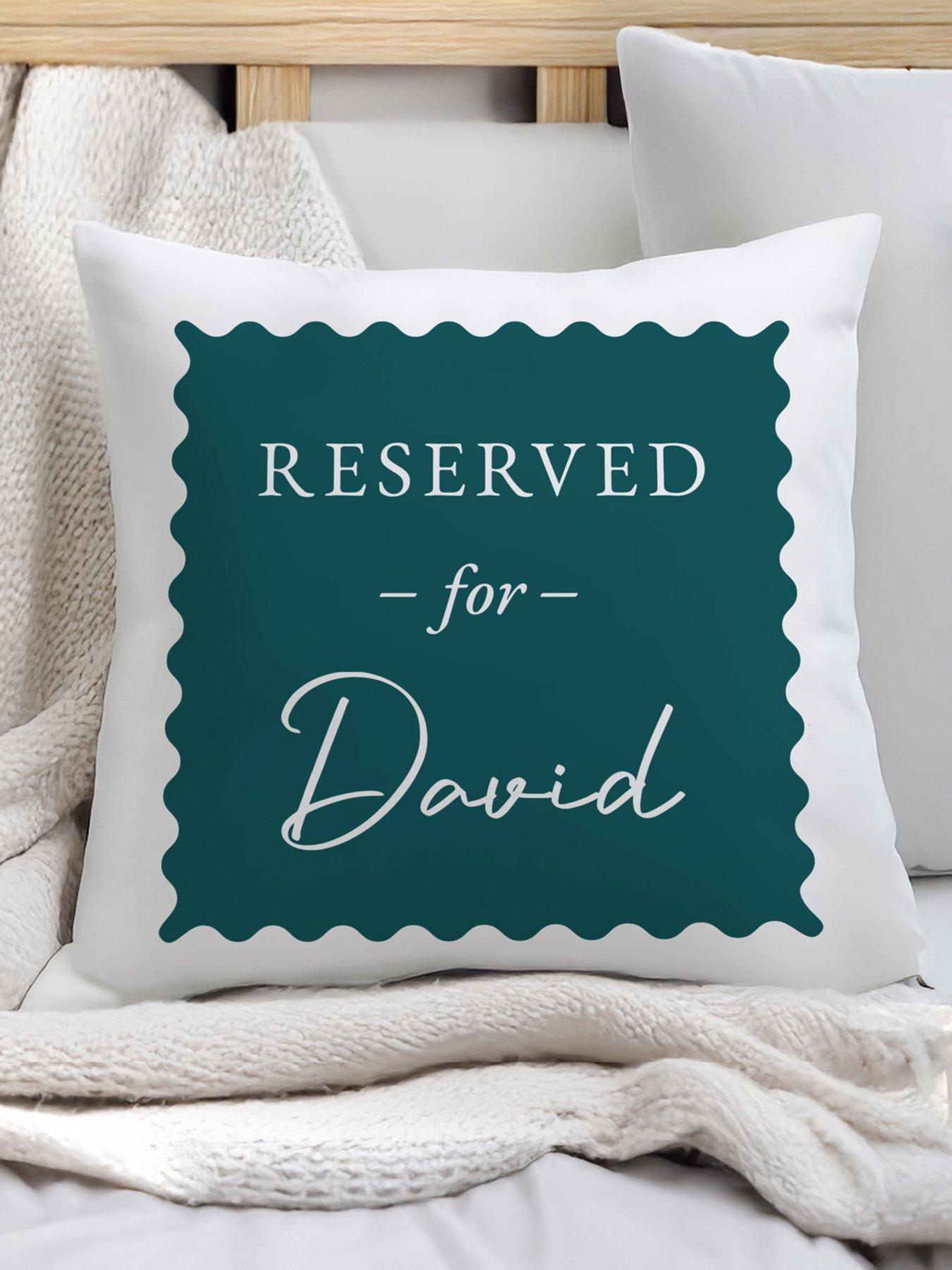 The Personalised Memento Company Personalised Reserved For Cushion
