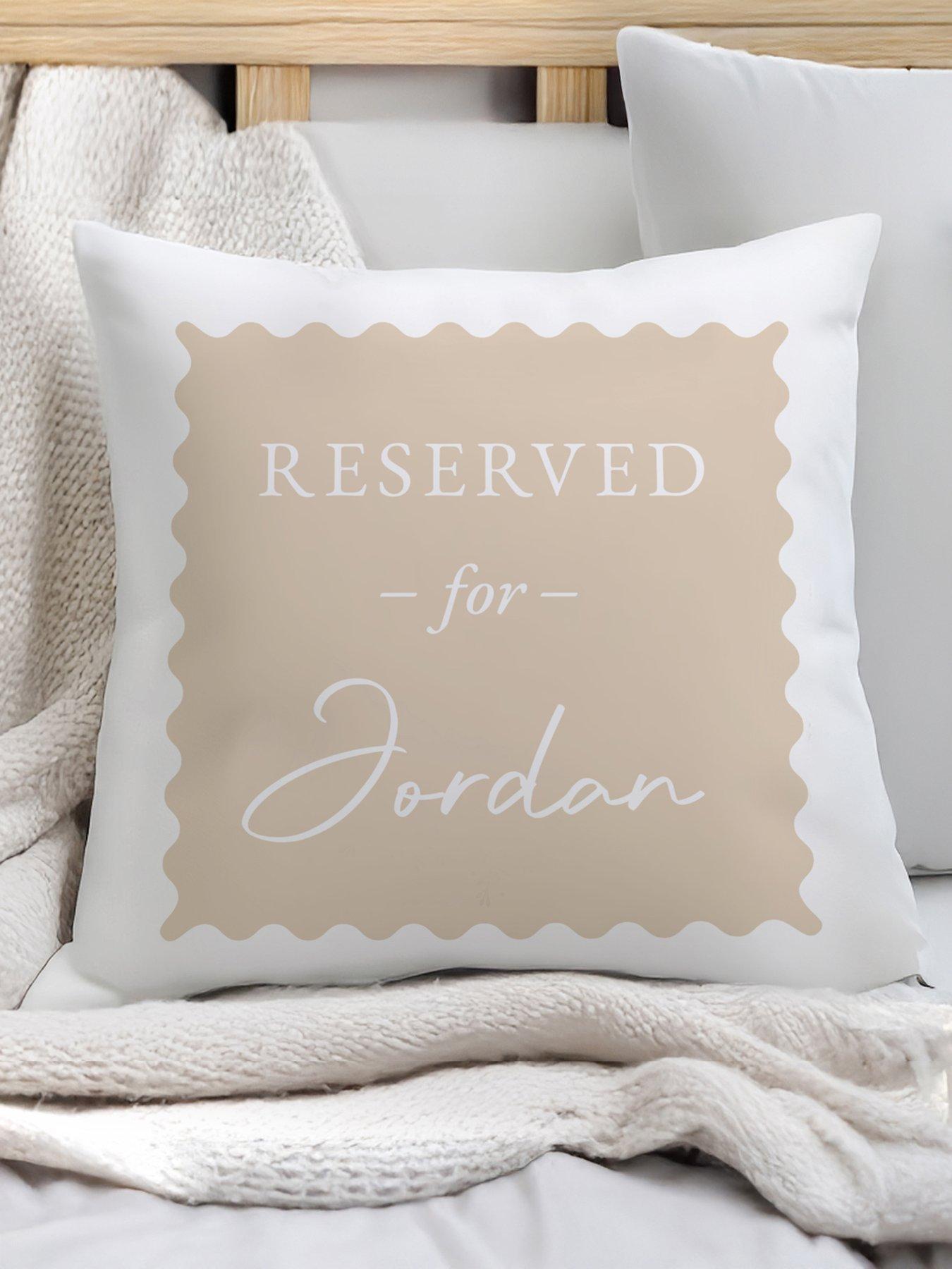The Personalised Memento Company Personalised Reserved For Cushion