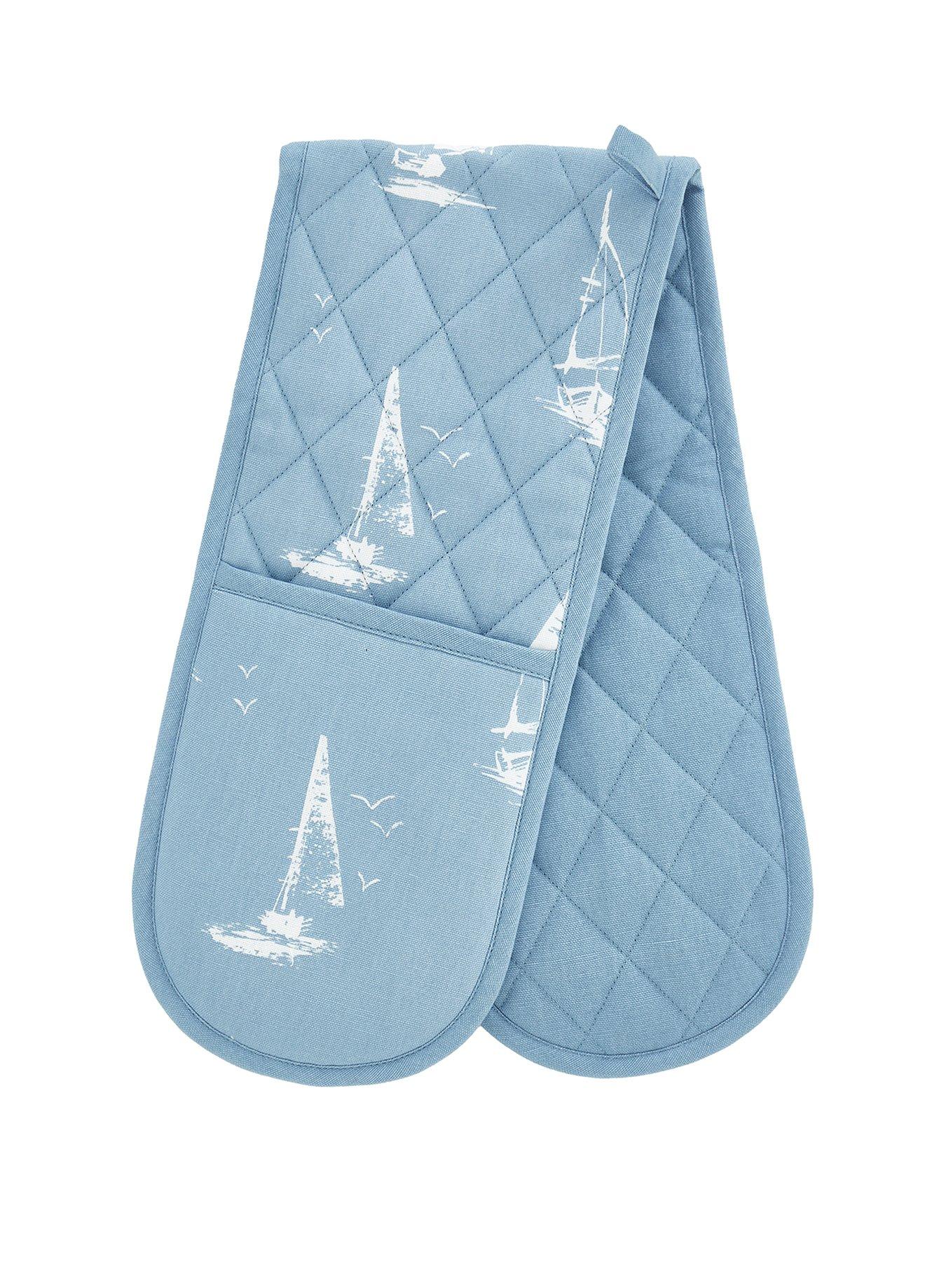Image 2 of 3 of Catherine Lansfield Salcombe Boats Double Oven Glove