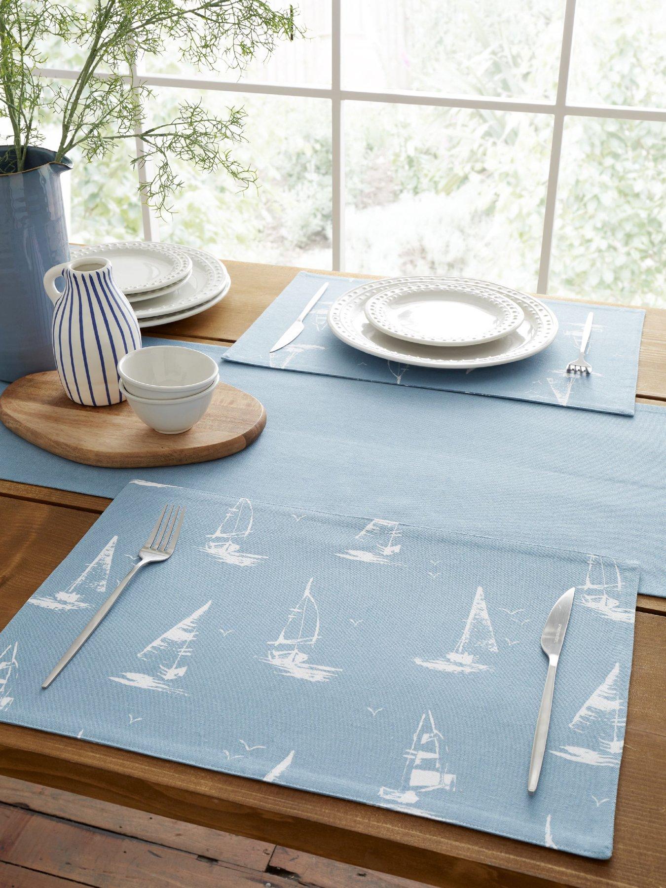 Catherine Lansfield Salcombe Boats Placemat 4 Pack
