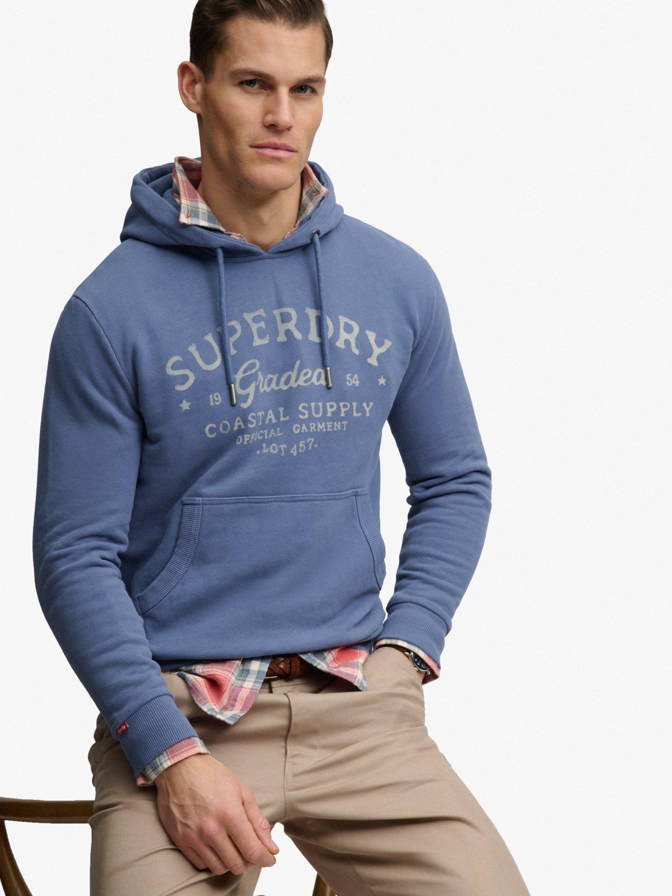 Image 4 of 5 of Superdry Superdry Lo-Fi Dockside Hoodie - Navy
