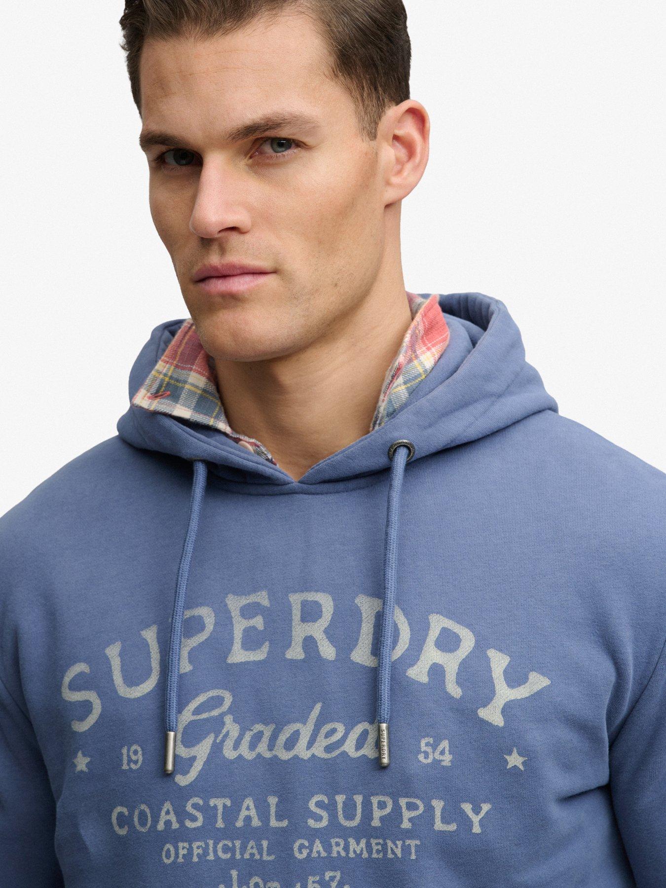 Image 5 of 5 of Superdry Superdry Lo-Fi Dockside Hoodie - Navy