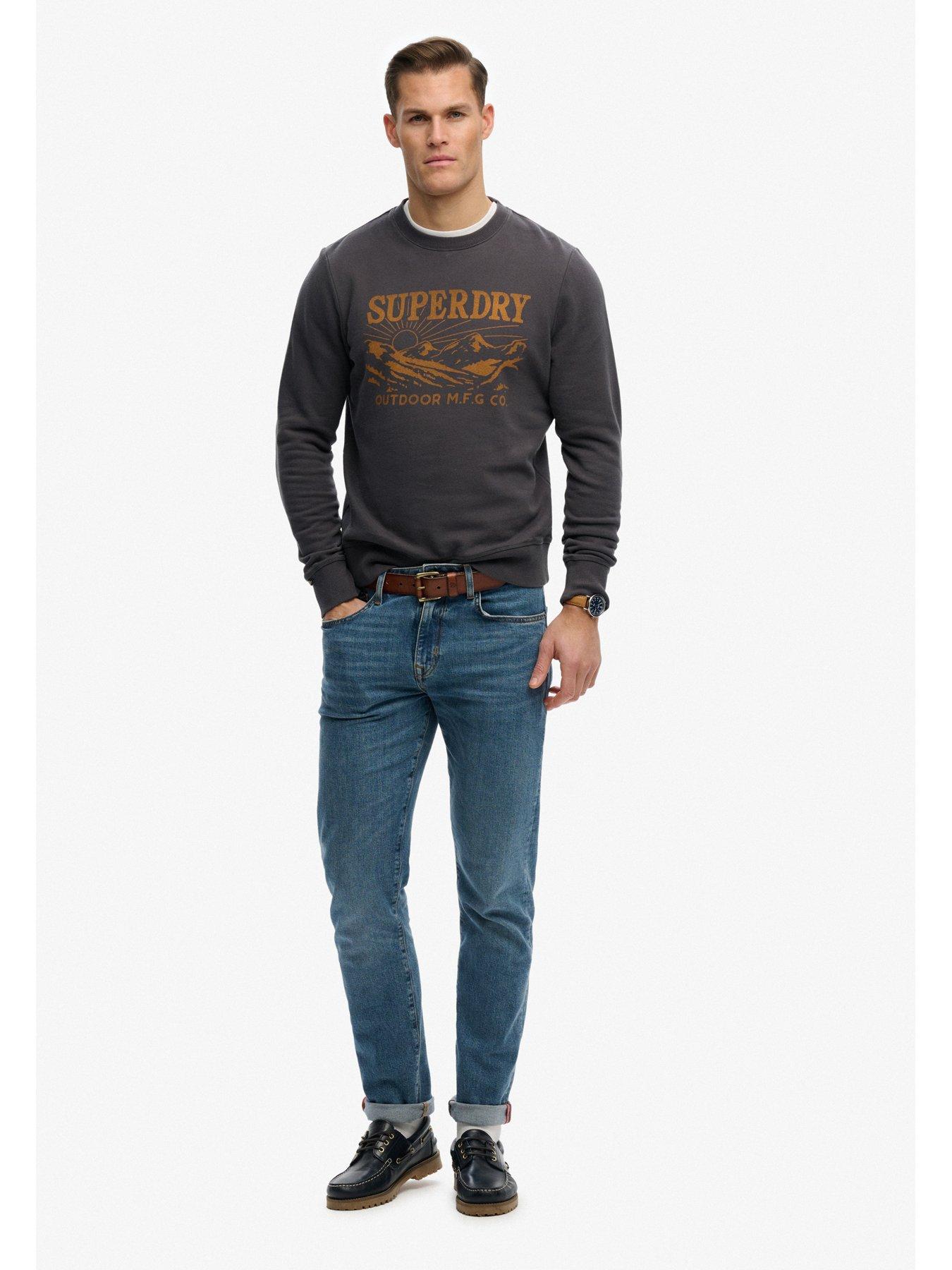 Image 3 of 6 of Superdry Superdry Retro Outdoor Relaxed Sweatshirt - Black