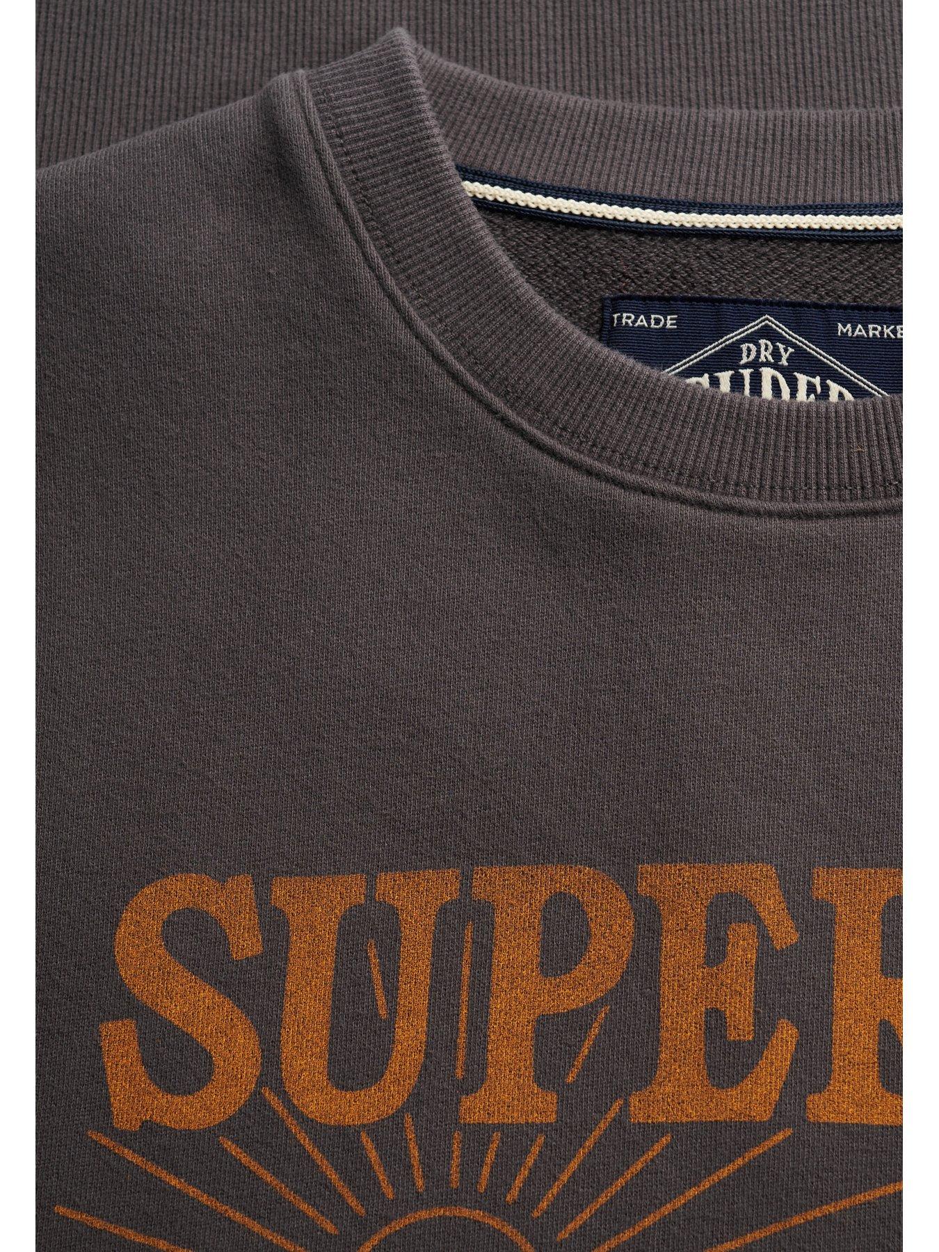 Image 5 of 6 of Superdry Superdry Retro Outdoor Relaxed Sweatshirt - Black