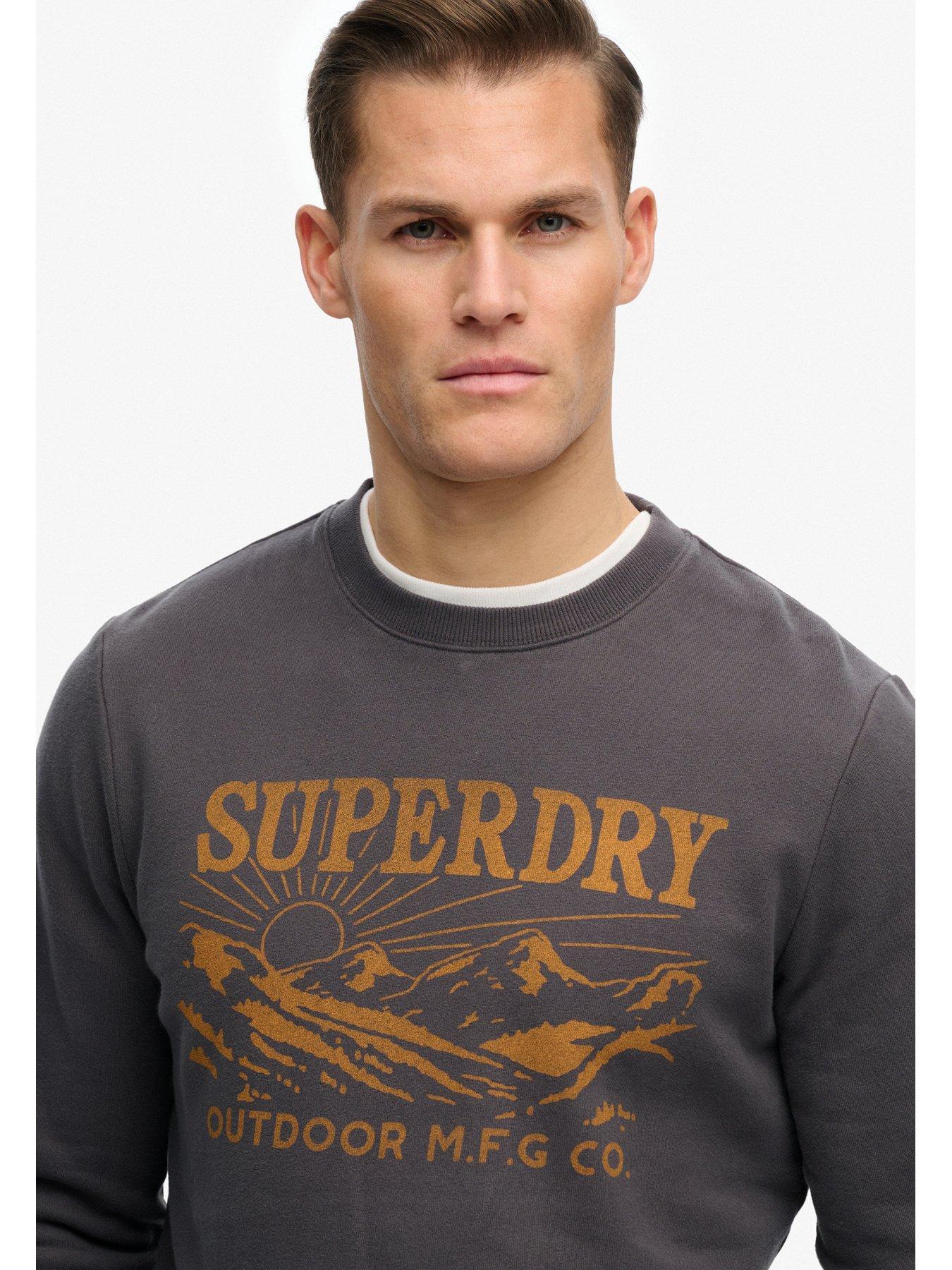 Image 6 of 6 of Superdry Superdry Retro Outdoor Relaxed Sweatshirt - Black
