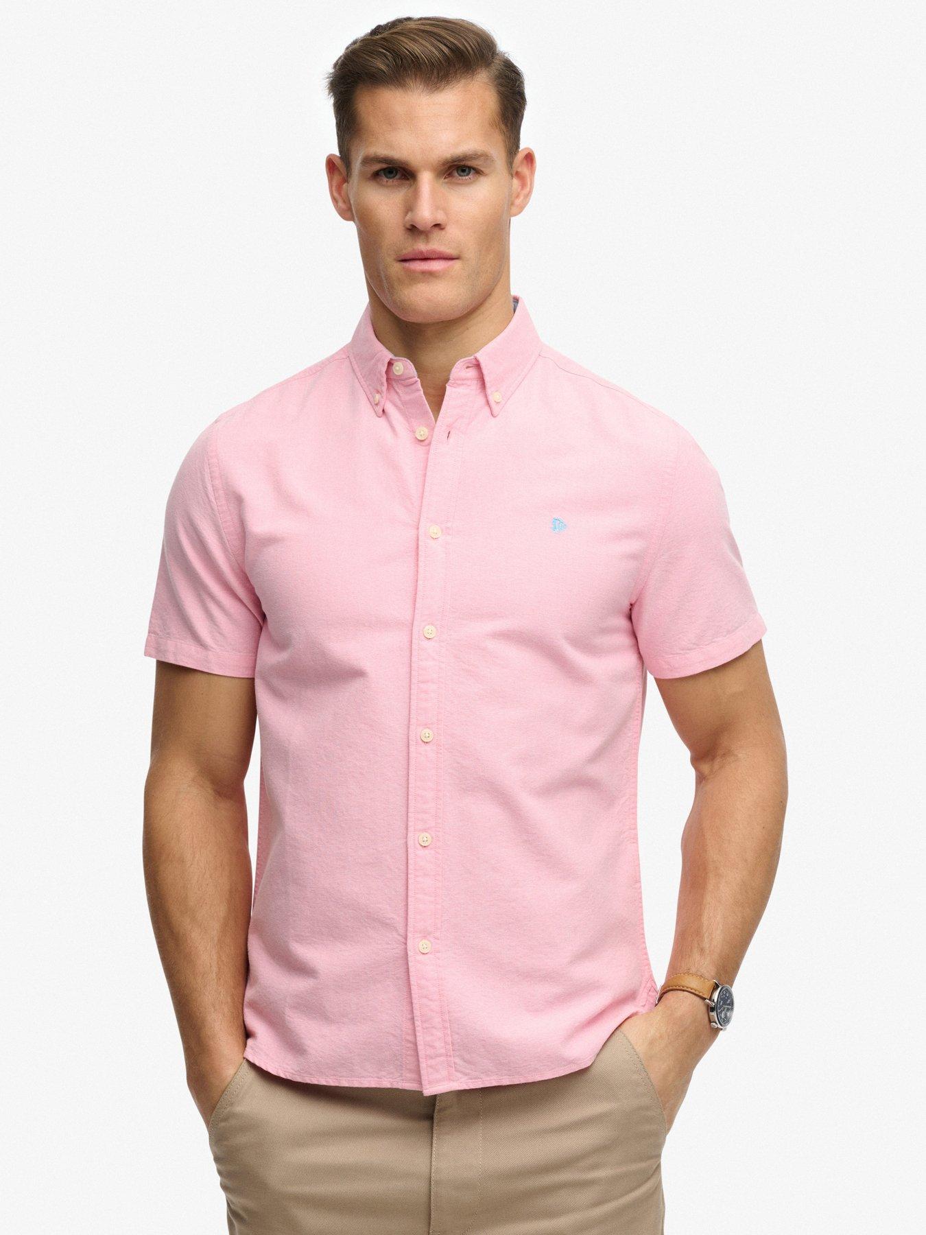 Superdry Preppy Oxford Short Sleeve Shirt - Pink