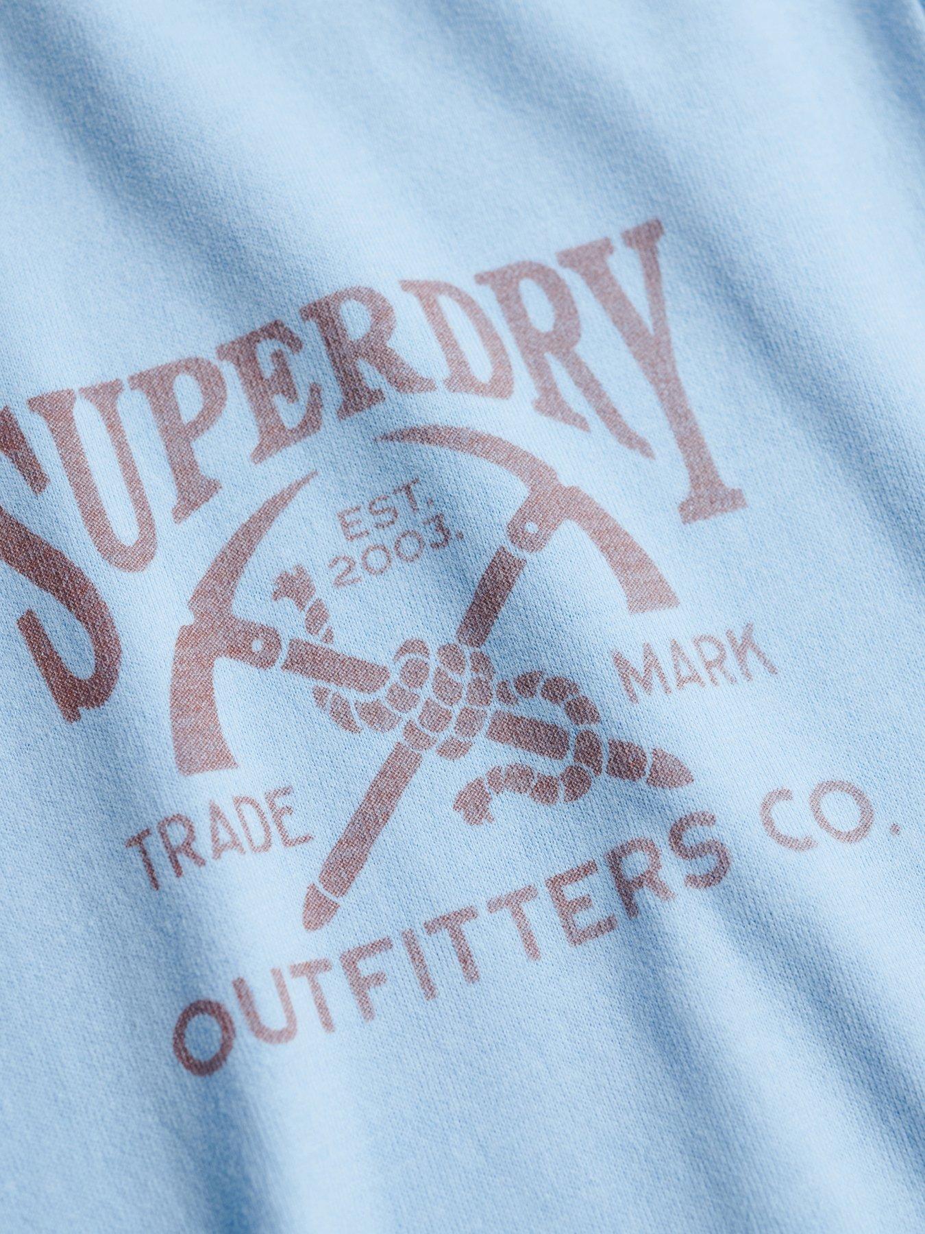 Image 6 of 6 of Superdry Outdoors Mountain Relaxed T-Shirt - Light Blue