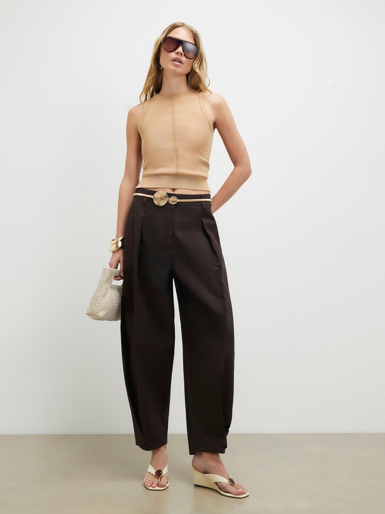 Image 3 of 6 of River Island Clean Vest Top - Brown
