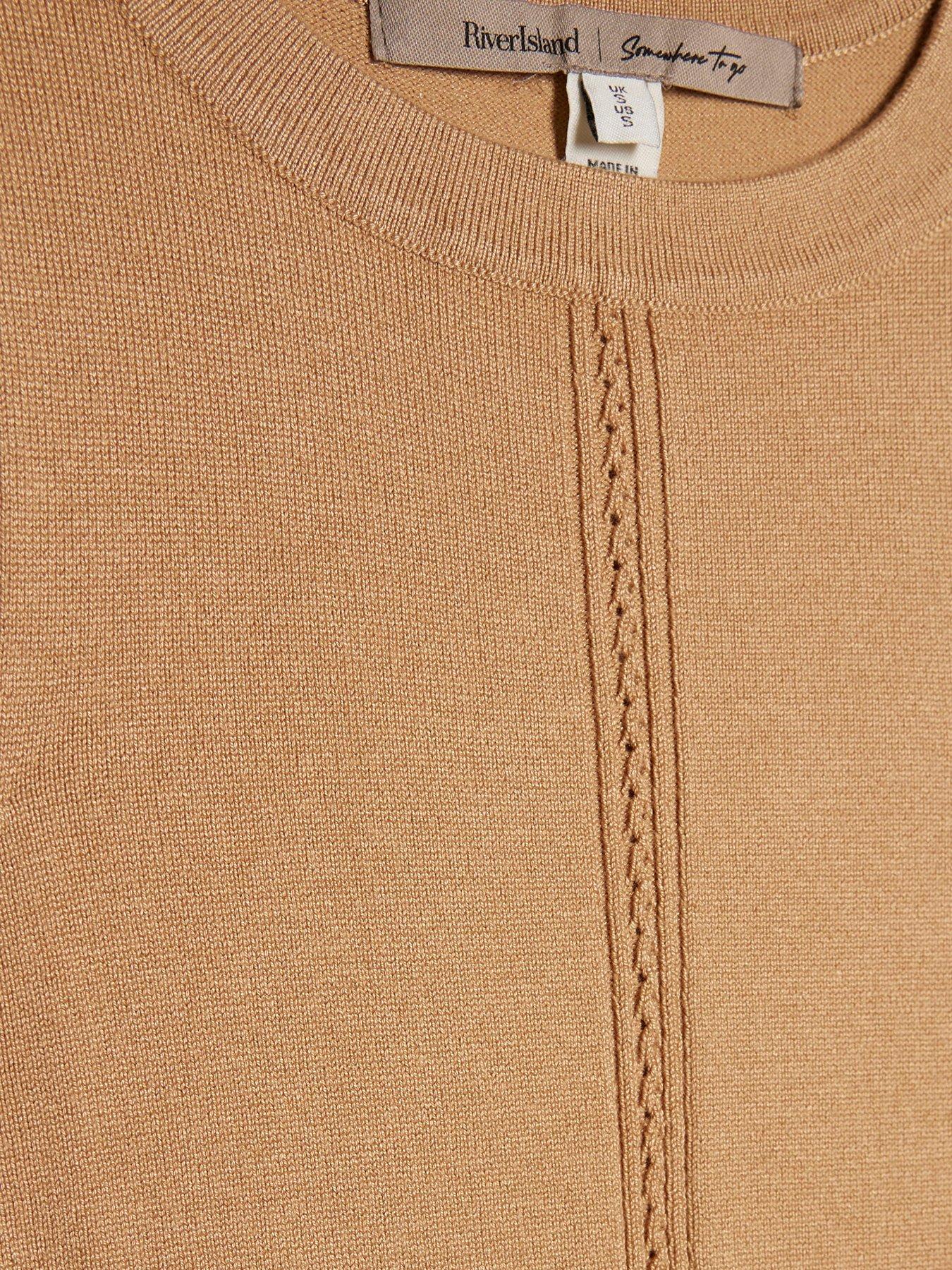 Image 5 of 6 of River Island Clean Vest Top - Brown