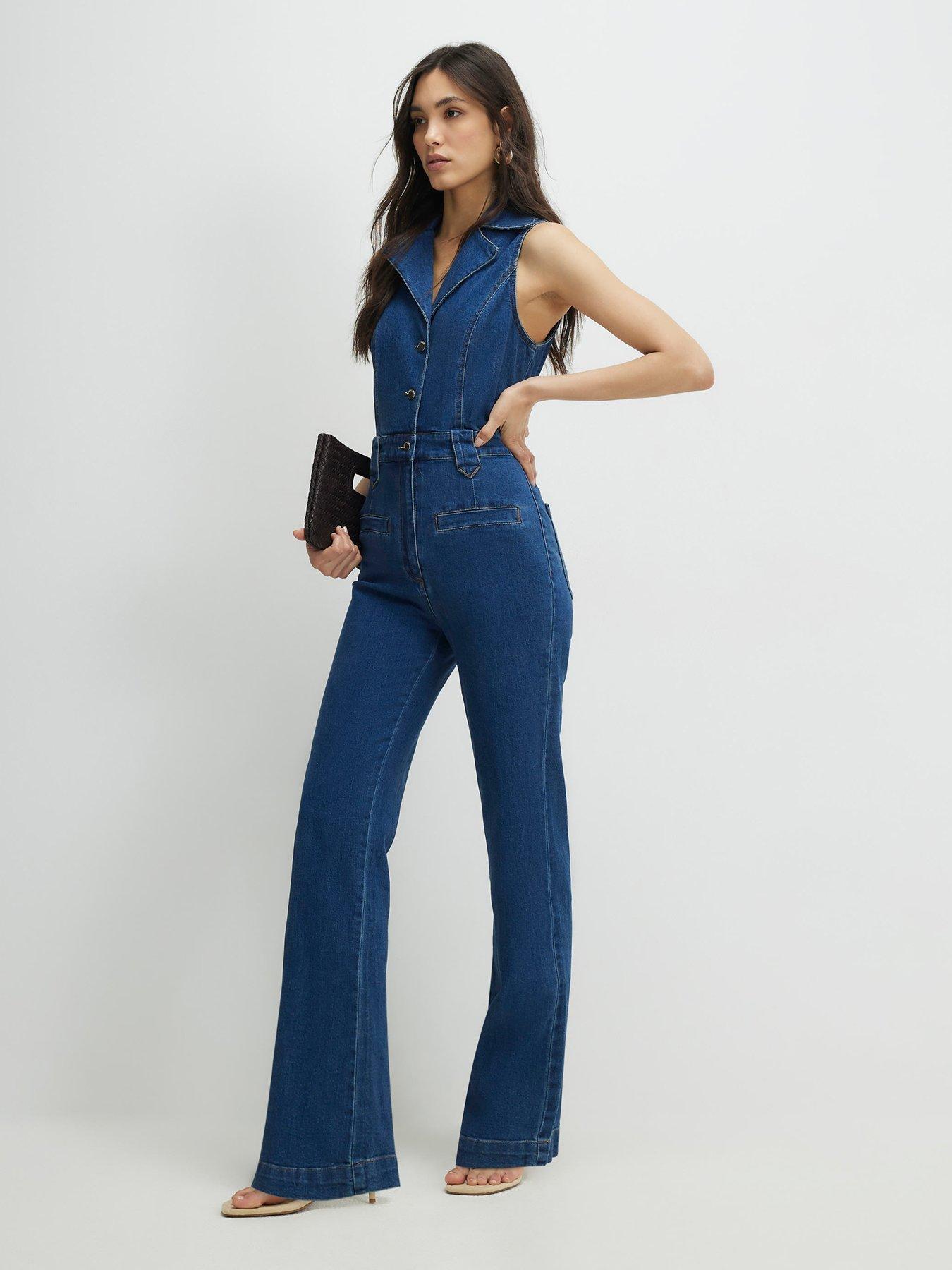 River Island Batman Stretch Sl Jumpsuit - Blue | Very
