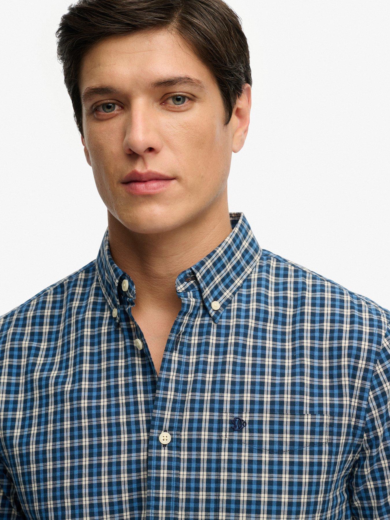 Image 5 of 5 of Superdry Preppy Poplin Short Sleeve Shirt - Navy