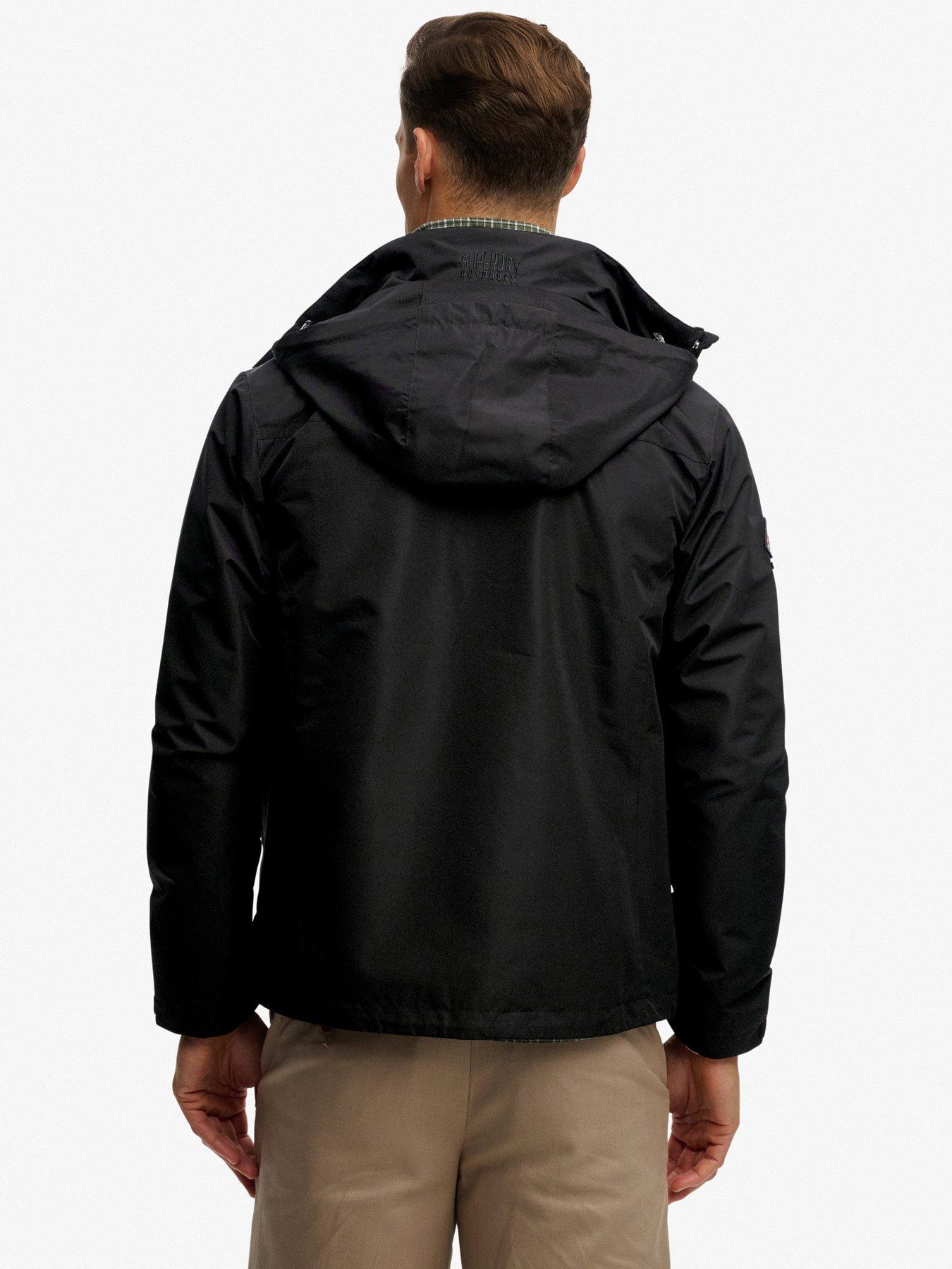 Superdry Hooded Shell Jacket - Black | Very