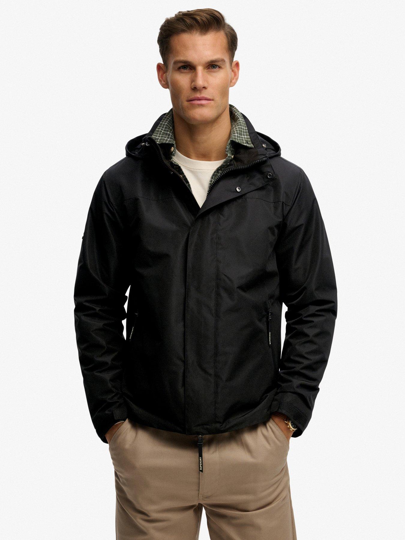 Superdry Hooded Shell Jacket - Black | Very