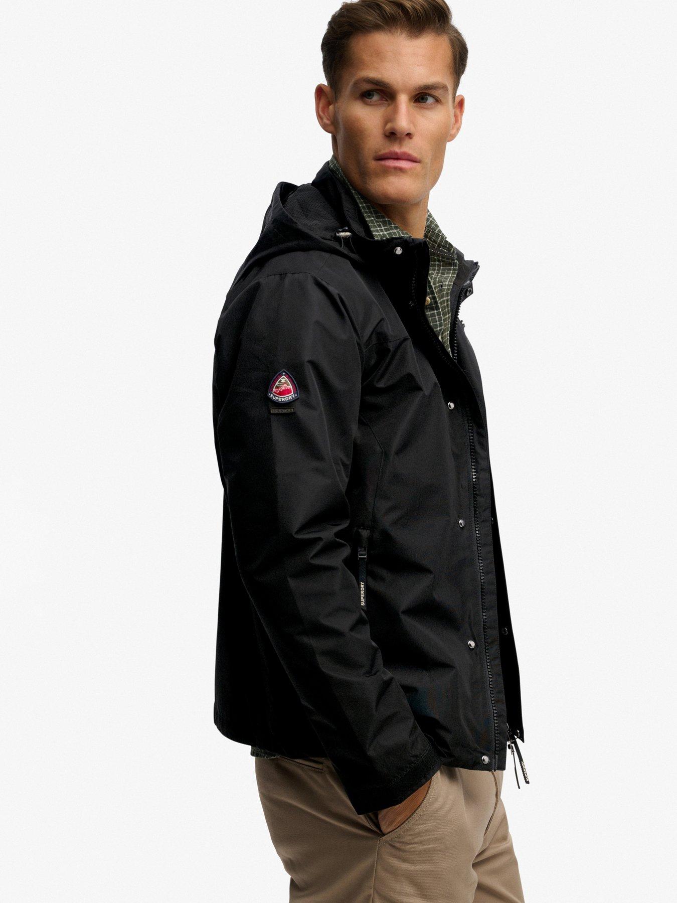 Superdry Hooded Shell Jacket - Black | Very