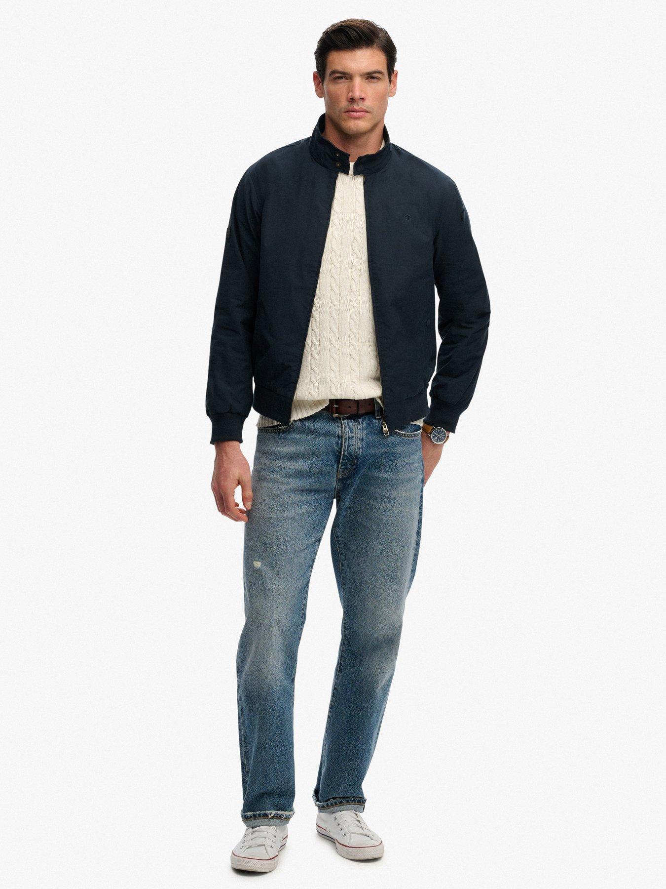 Image 3 of 6 of Superdry Superdry Classic Harrington Jacket - Navy