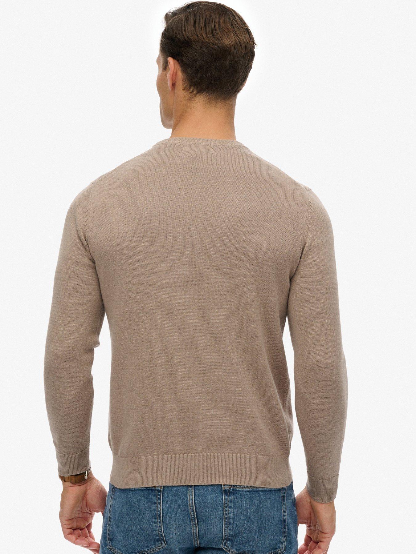 Image 2 of 4 of Superdry Essentials Cotton Knitted Jumper - Brown