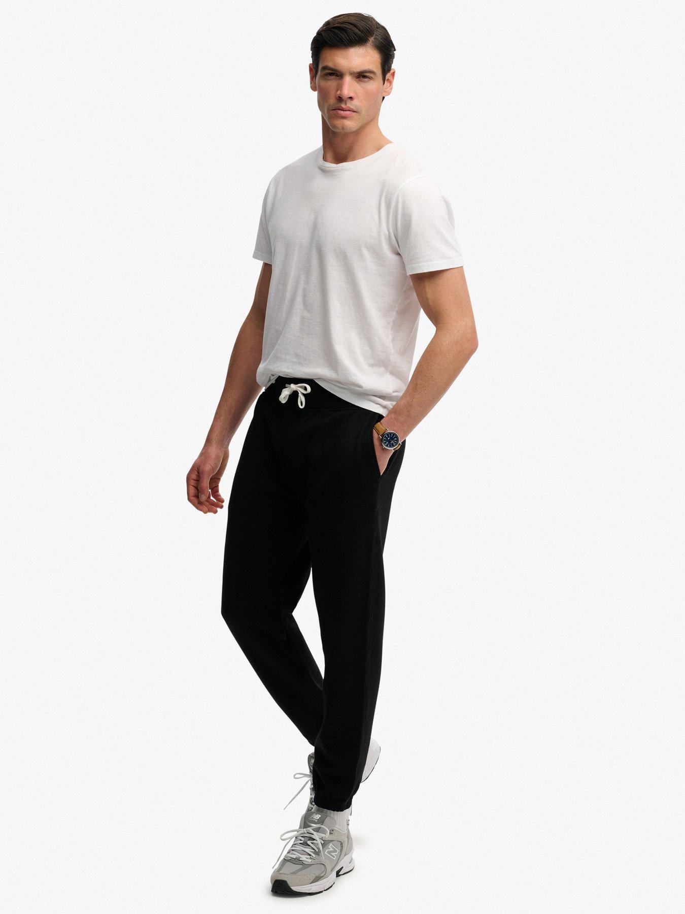Image 5 of 6 of Superdry Superdry Essential Logo Classic Joggers - Black