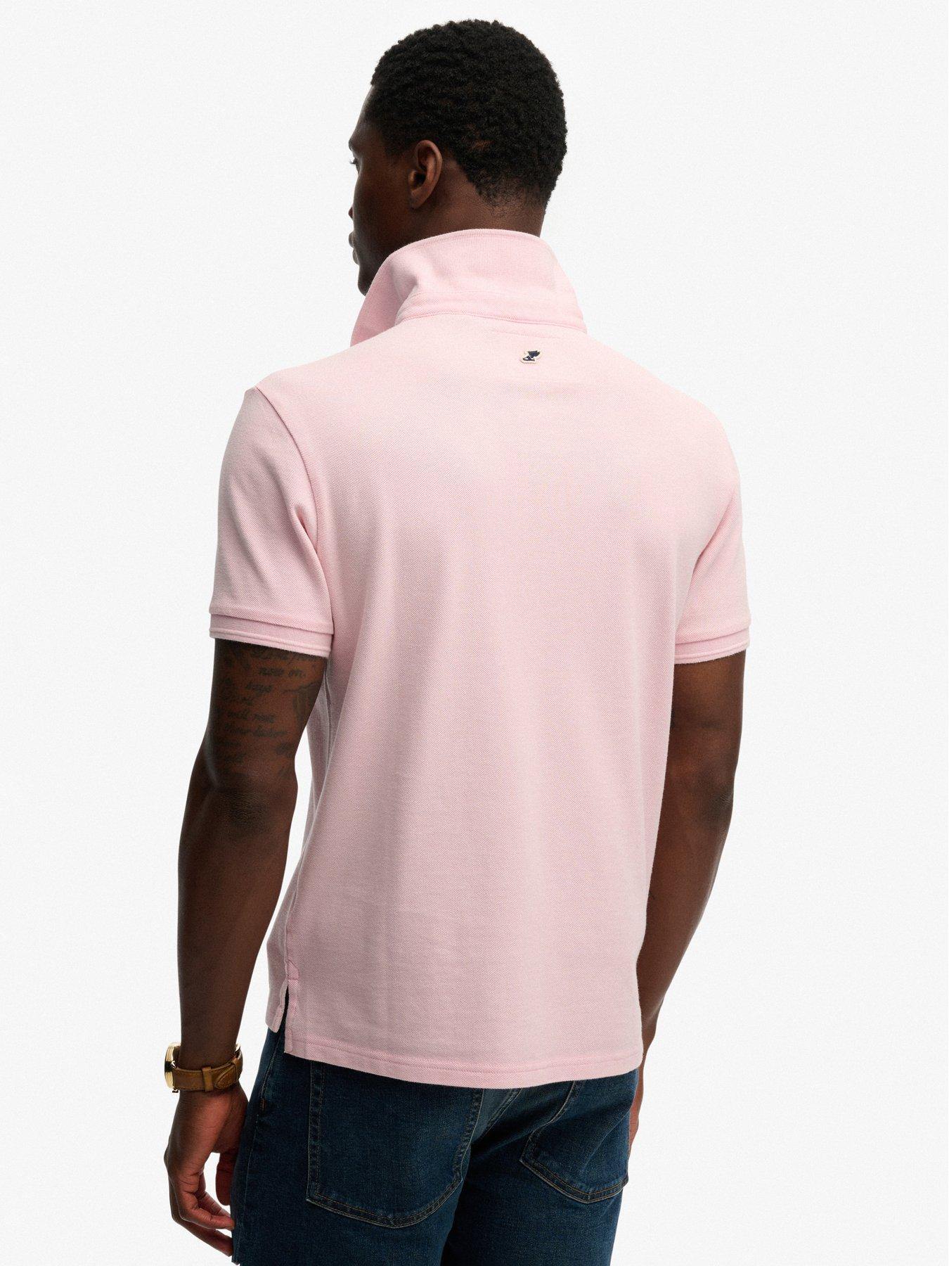 Image 2 of 6 of Superdry Classic Pique Polo Shirt - Pink