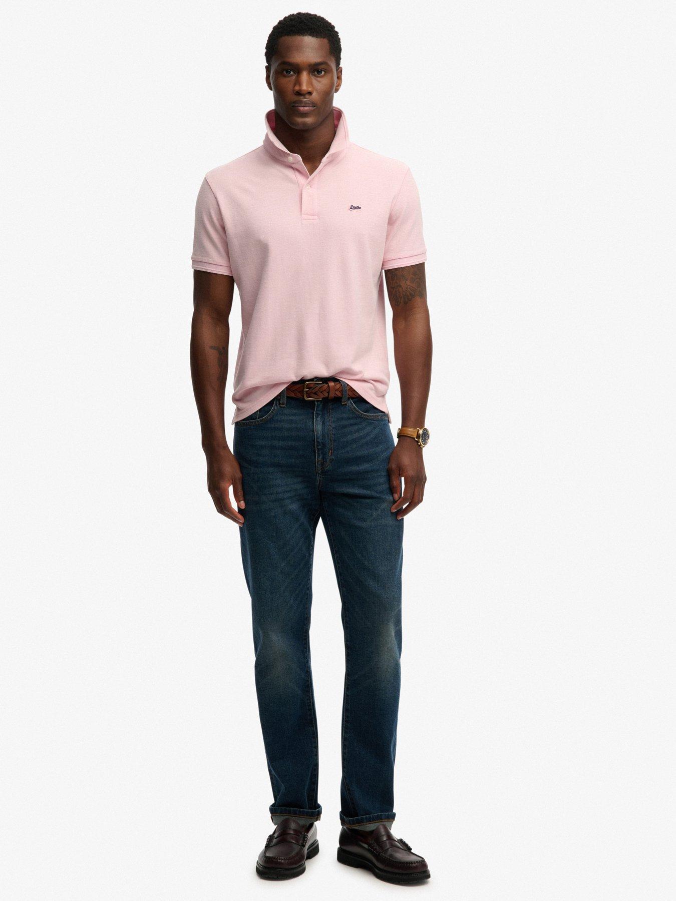 Image 3 of 6 of Superdry Classic Pique Polo Shirt - Pink