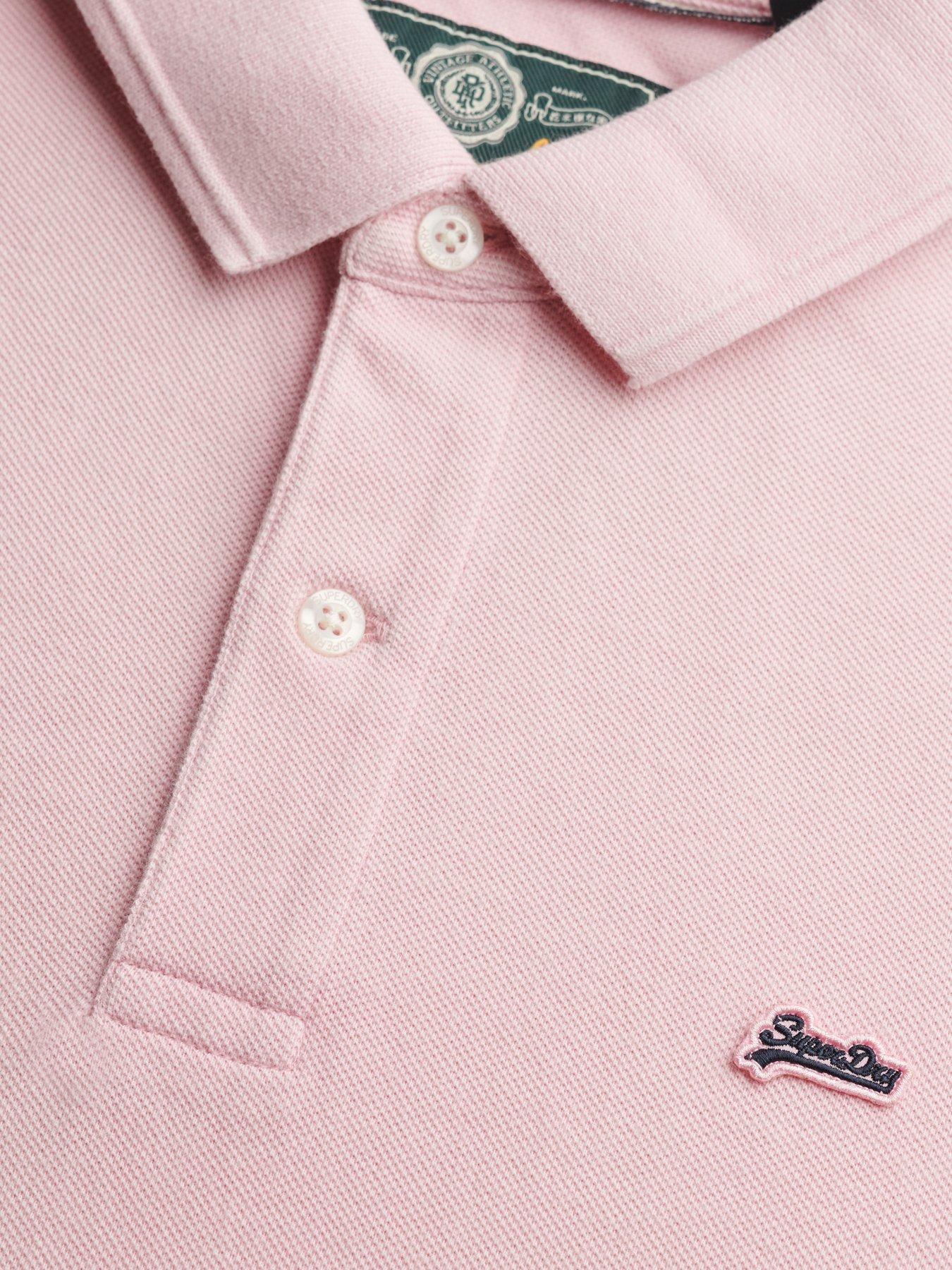 Image 6 of 6 of Superdry Classic Pique Polo Shirt - Pink