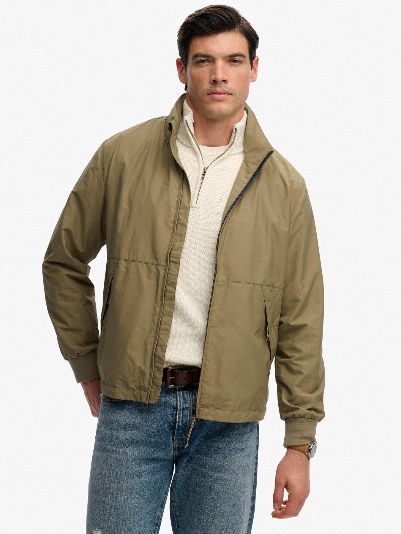Image 1 of 7 of Superdry Superdry Flyweight Sports Jacket - Beige