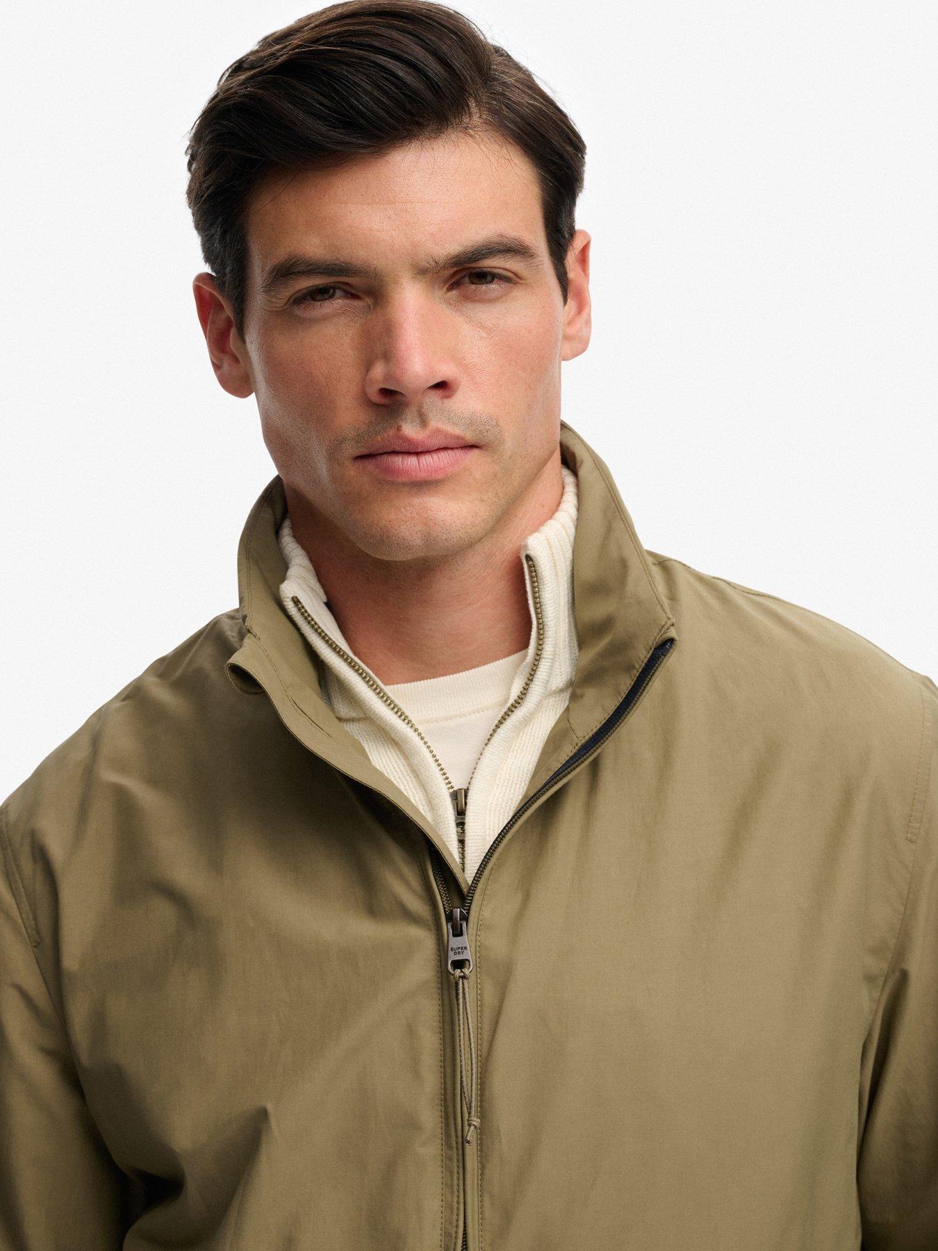 Image 4 of 7 of Superdry Superdry Flyweight Sports Jacket - Beige