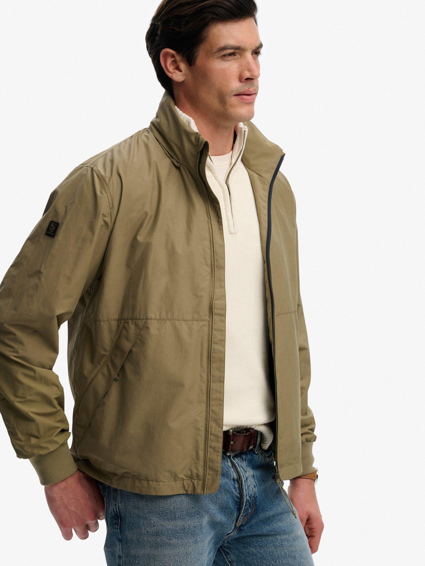 Image 6 of 7 of Superdry Superdry Flyweight Sports Jacket - Beige