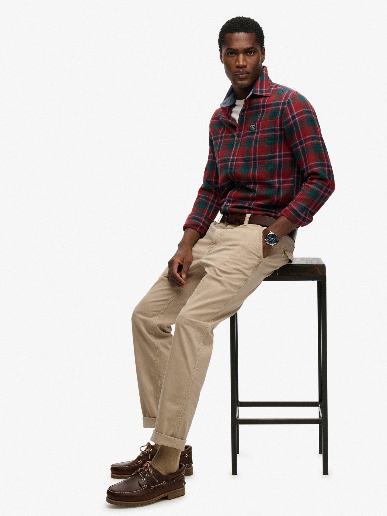 Image 6 of 7 of Superdry Superdry Utility Chino Trousers - Beige