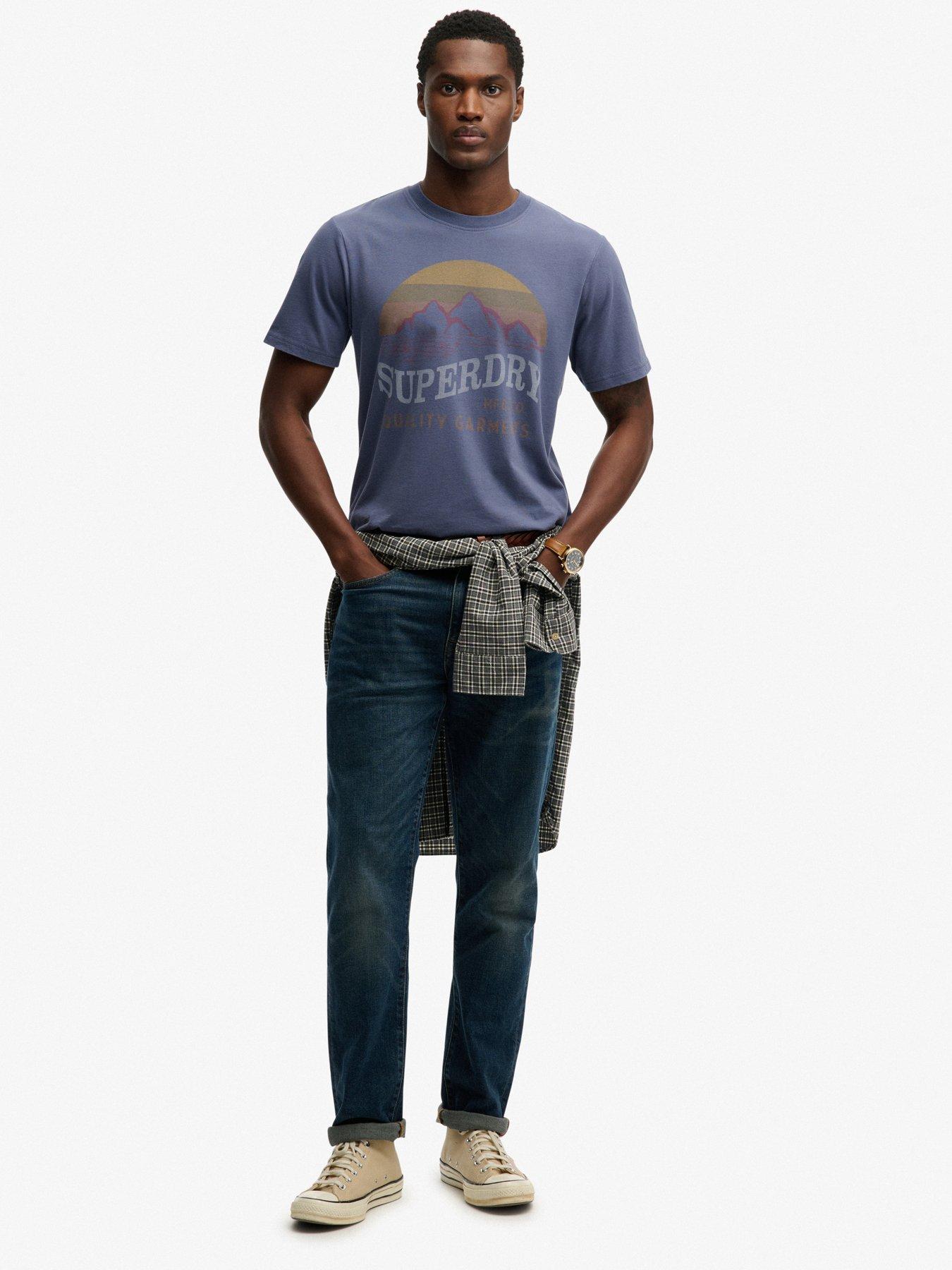 Image 3 of 5 of Superdry Outdoors Mountain Relaxed T-Shirt - Navy