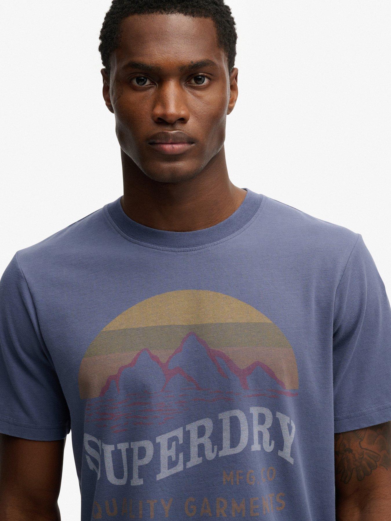 Image 4 of 5 of Superdry Outdoors Mountain Relaxed T-Shirt - Navy