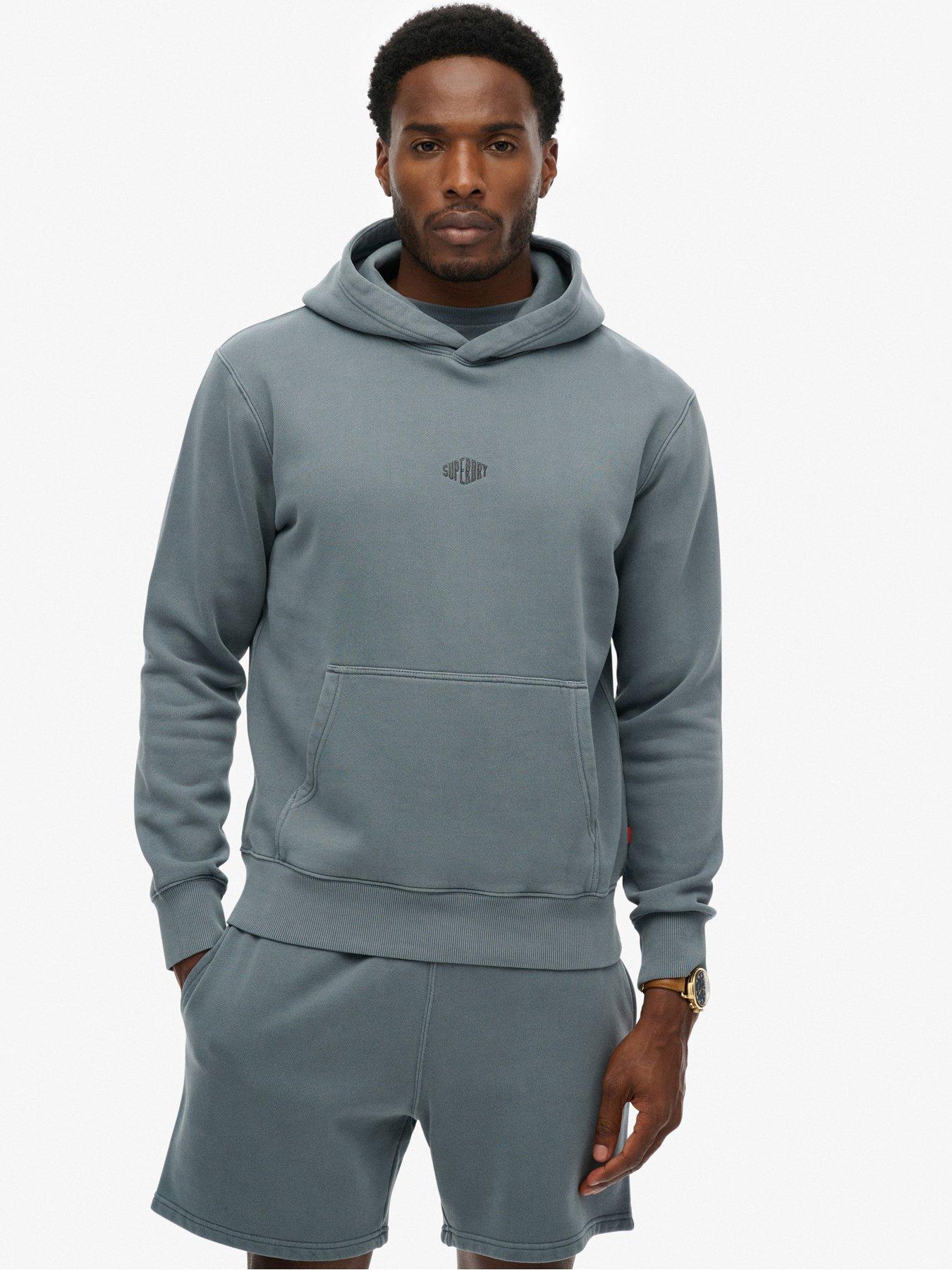 Image 1 of 5 of Superdry Superdry Micro Logo Hoodie - Dark Blue