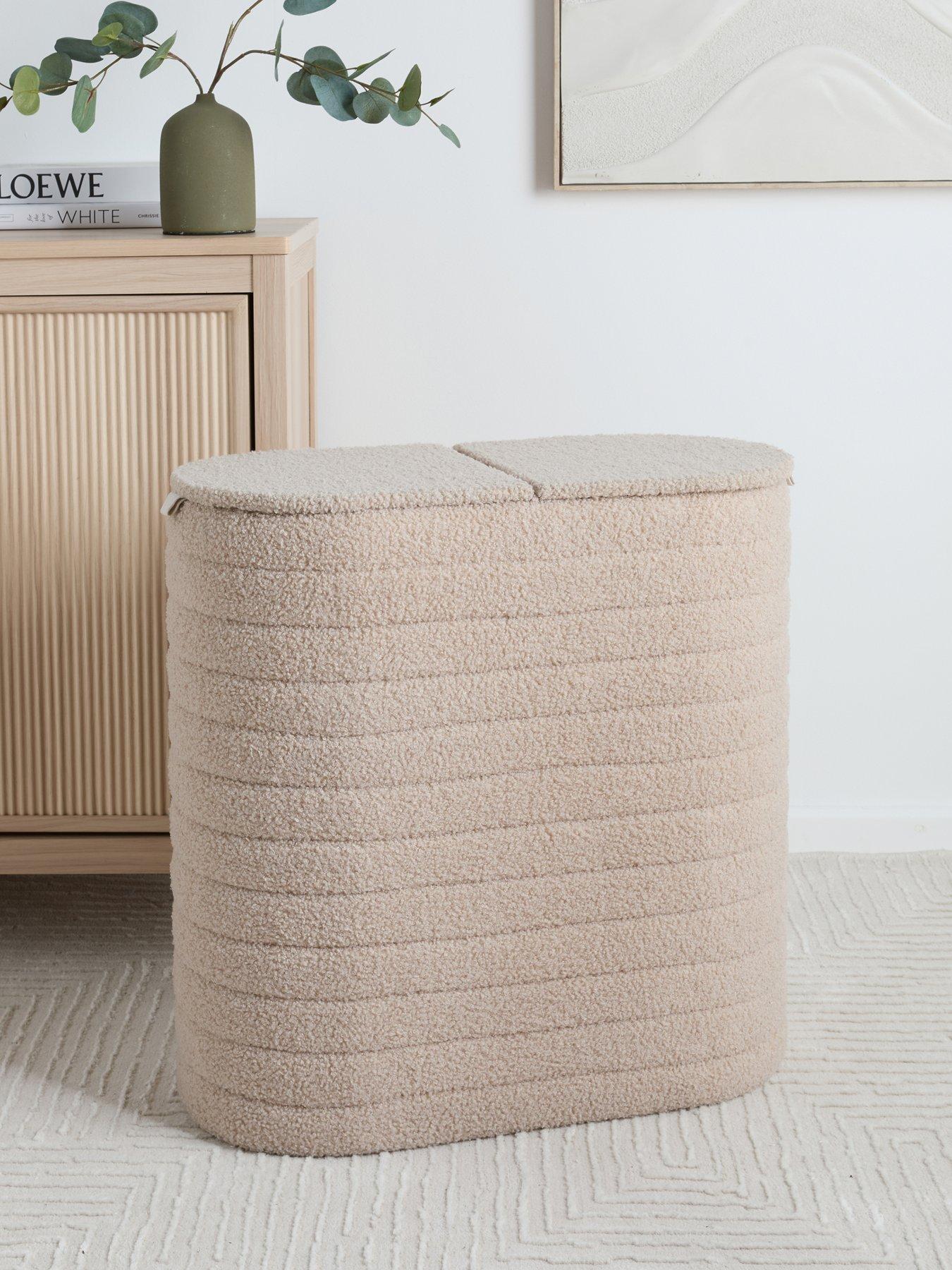 Image 1 of 8 of The Very Collection Ribbed Laundry Sorter - Mink