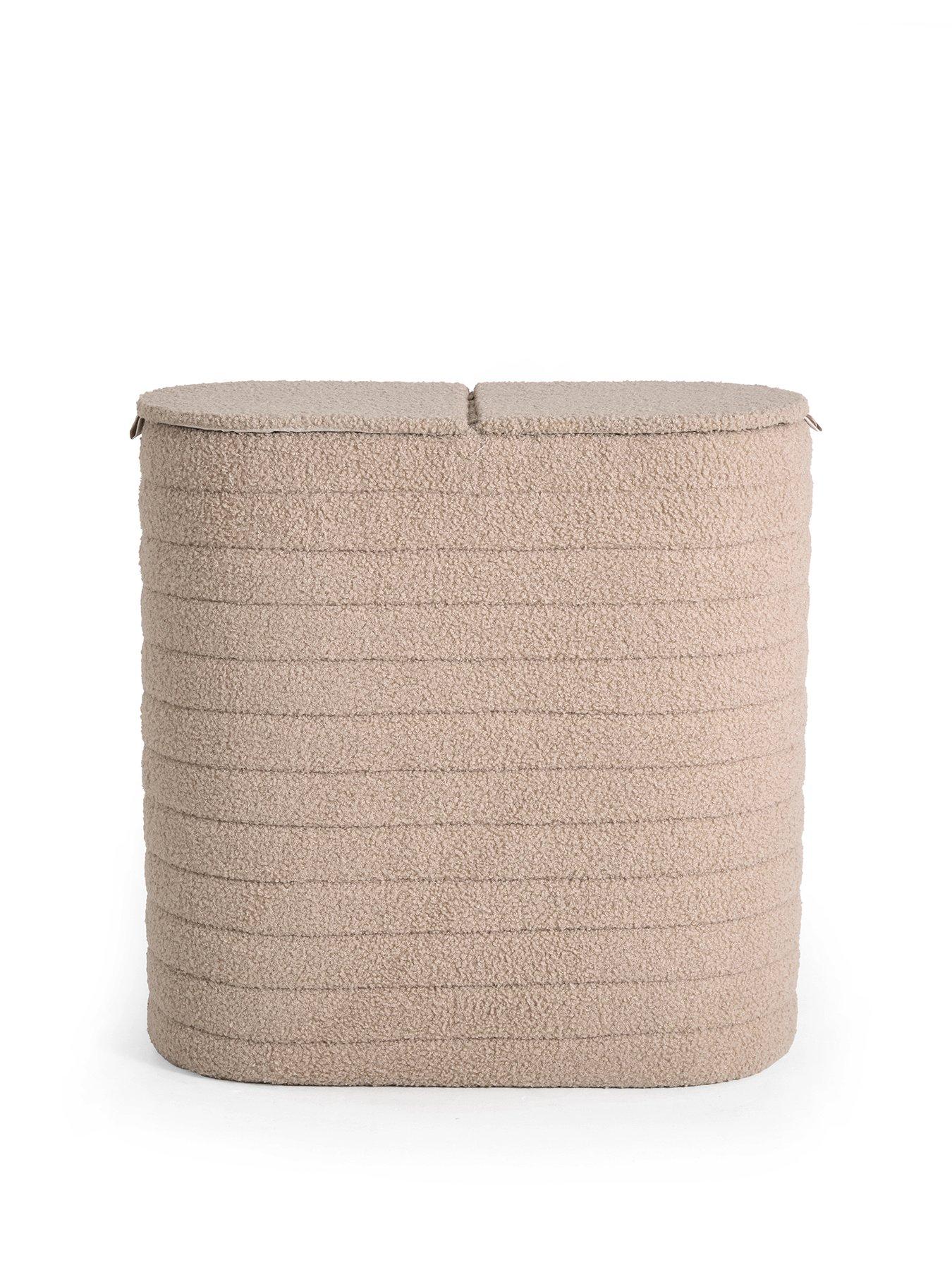Image 2 of 8 of The Very Collection Ribbed Laundry Sorter - Mink