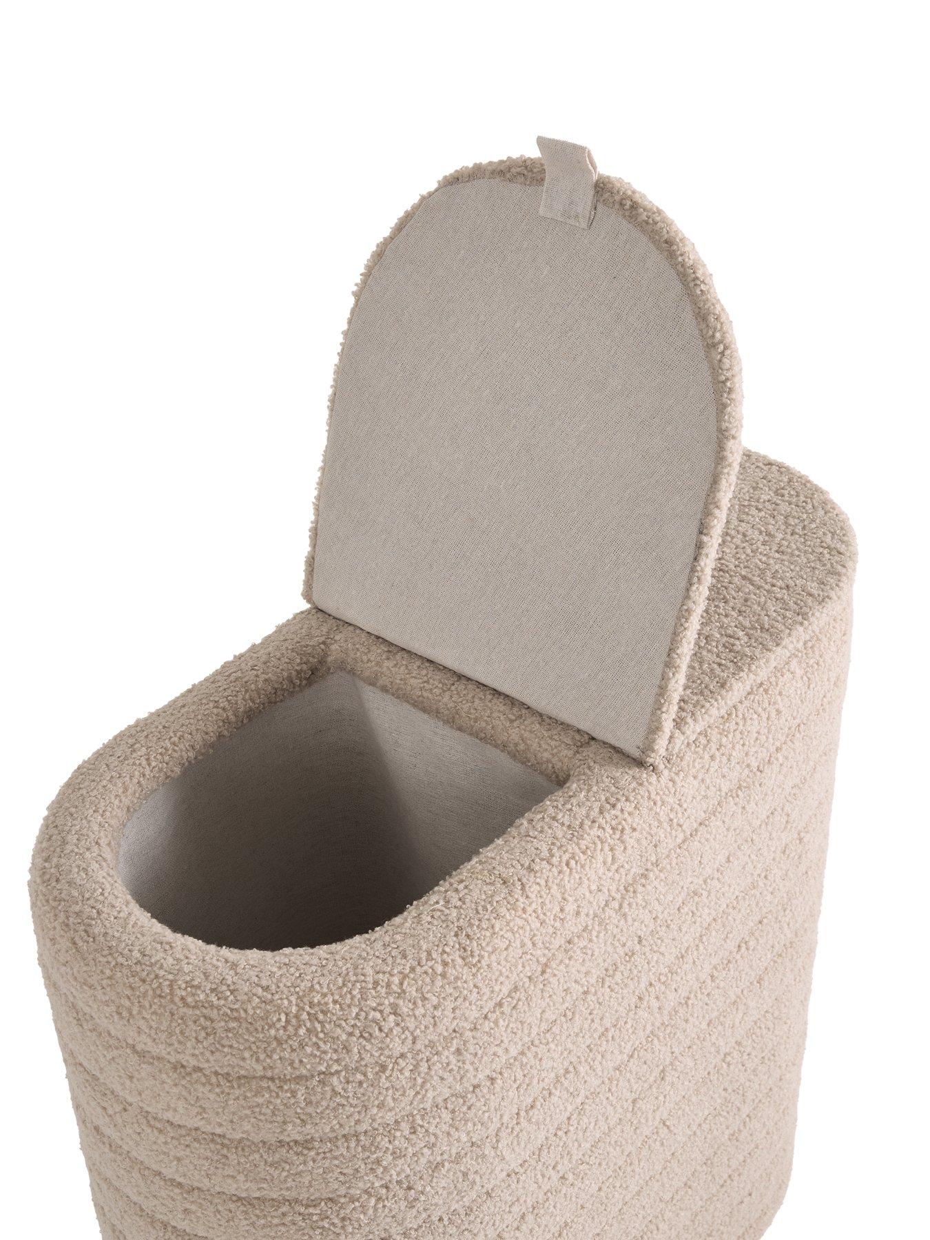 Image 4 of 8 of The Very Collection Ribbed Laundry Sorter - Mink